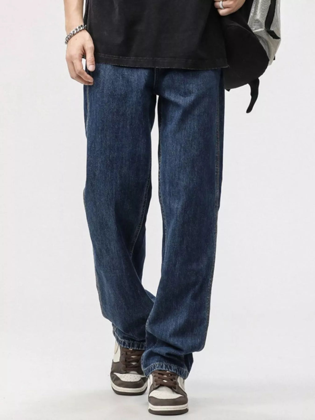 Men's Relaxed Fit Wide Leg Jeans