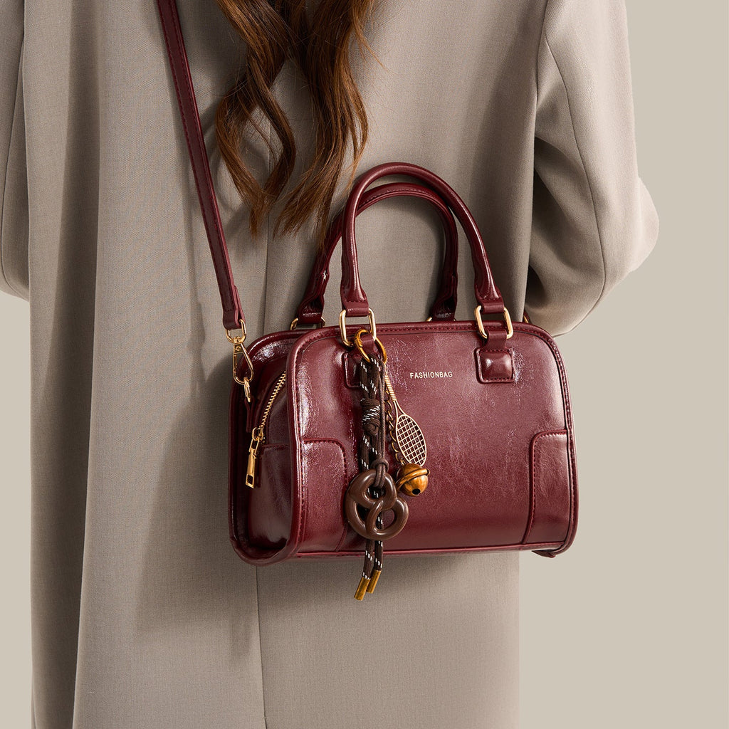 Vintage Style Barrel Crossbody Bag