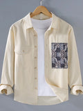 Men's Plus Size Button Up Long Sleeve Shirt