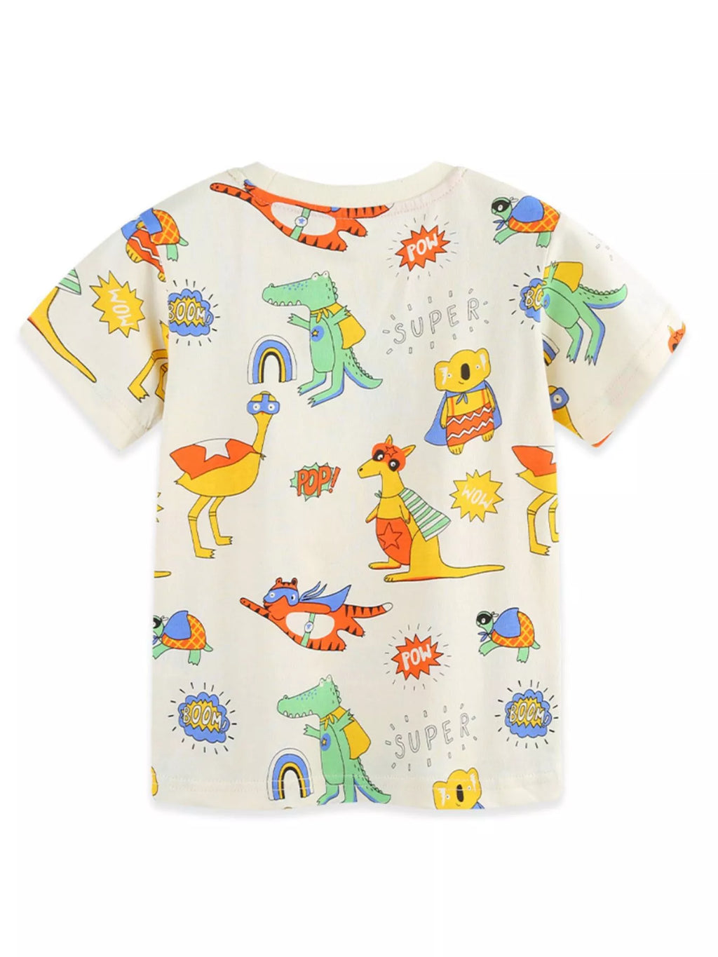 Children's Animal Print Crew Neck T-Shirt