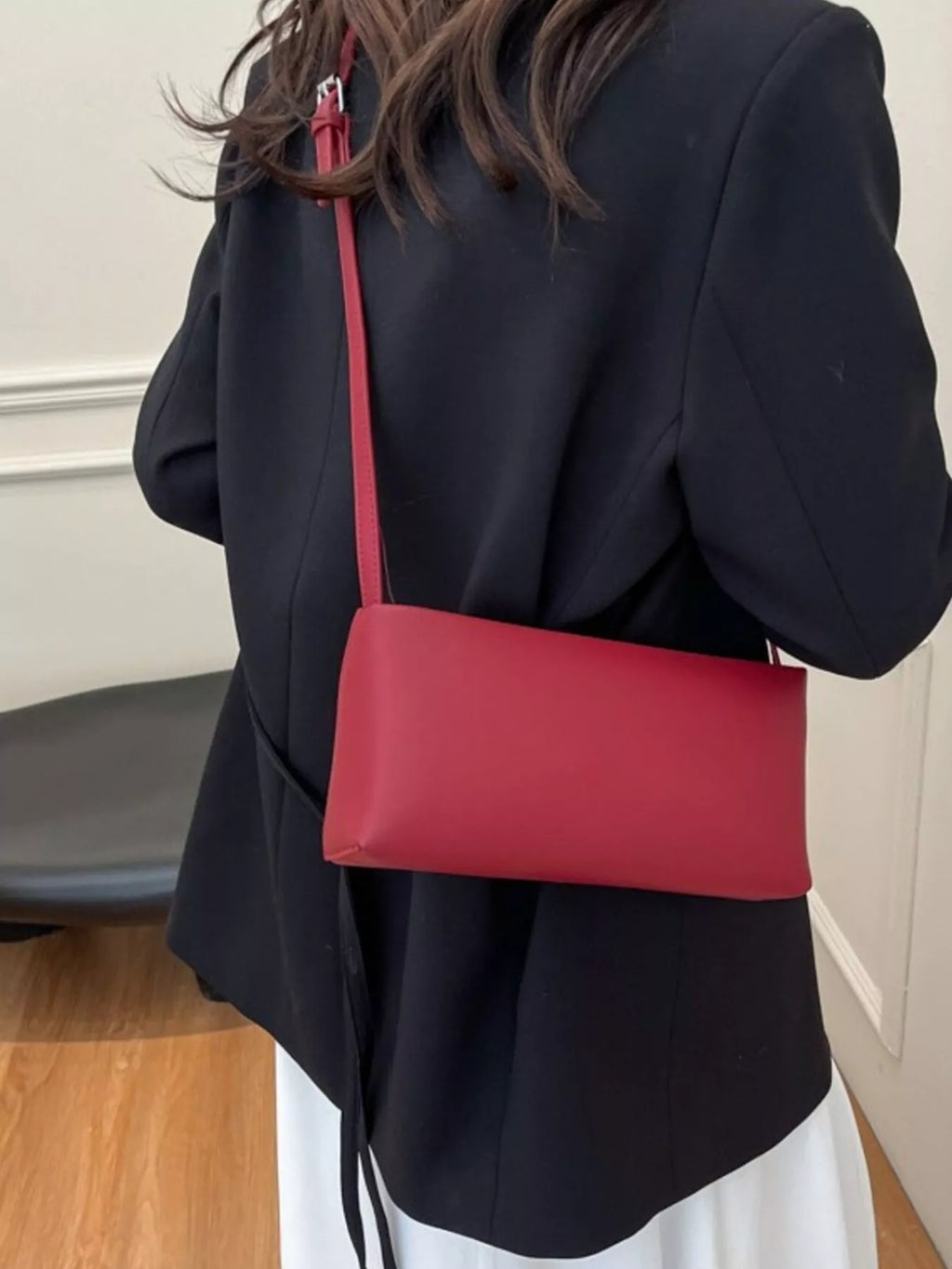 Leather Rectangular Shoulder Bag
