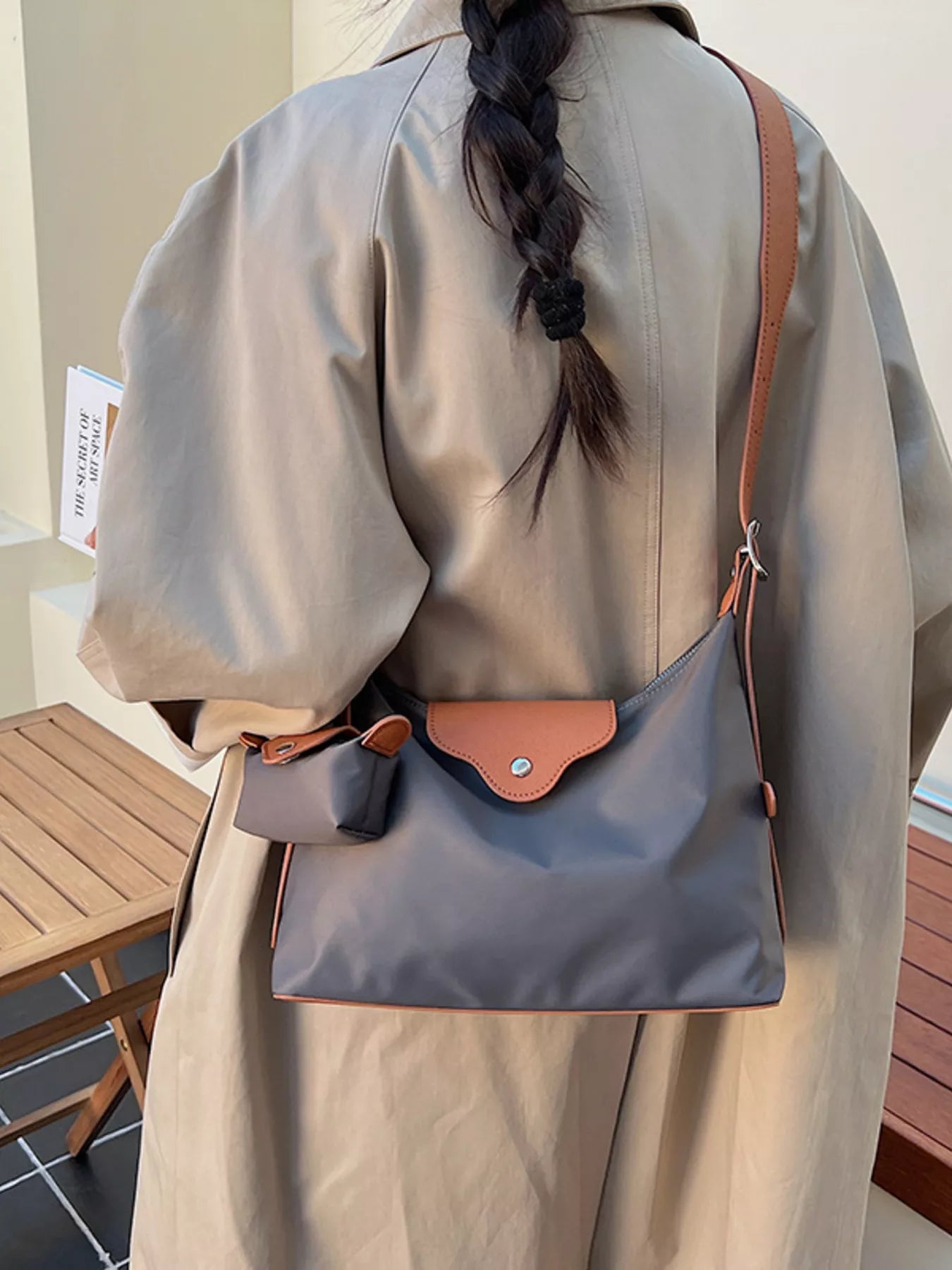 Hobo Crossbody Bag with Coin Purse