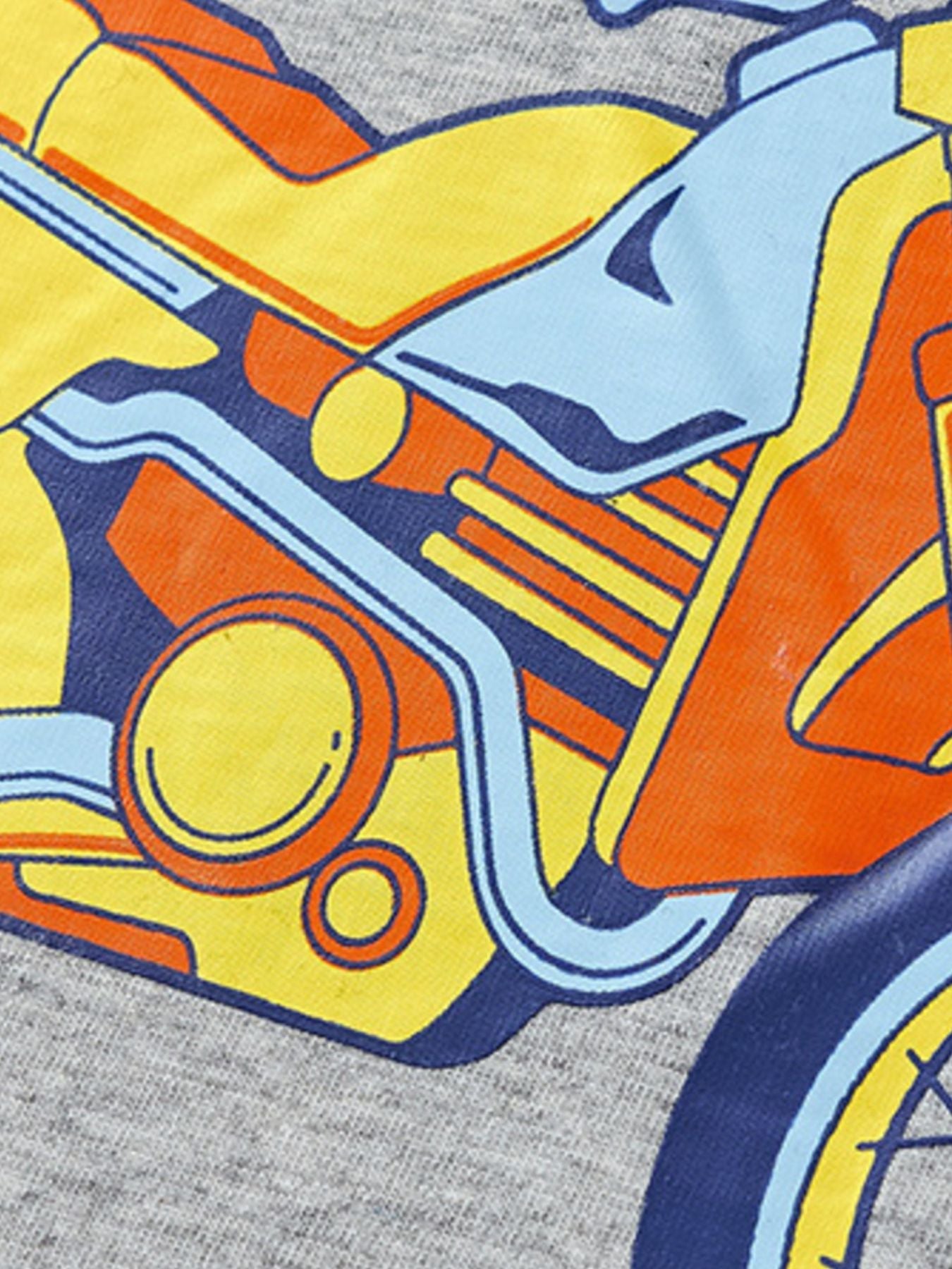 Children's Graphic Crew Neck T-Shirt and Shorts Set
