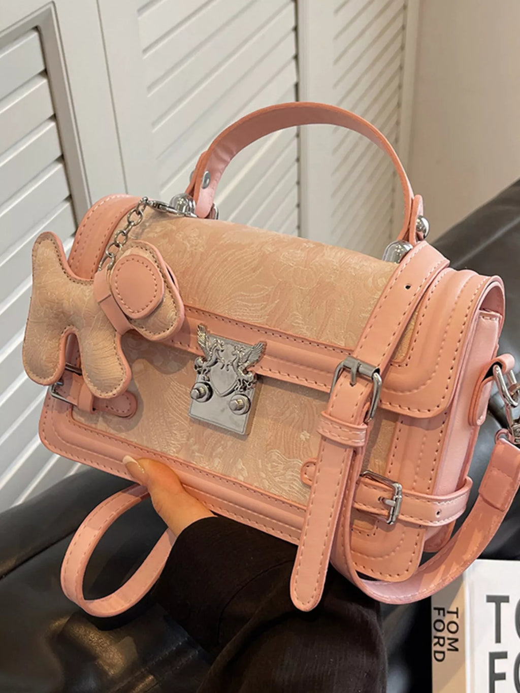 Adjustable Strap Flap Crossbody Bag