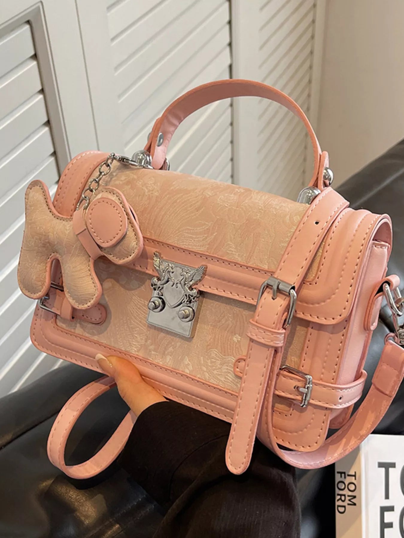 Adjustable Strap Flap Crossbody Bag