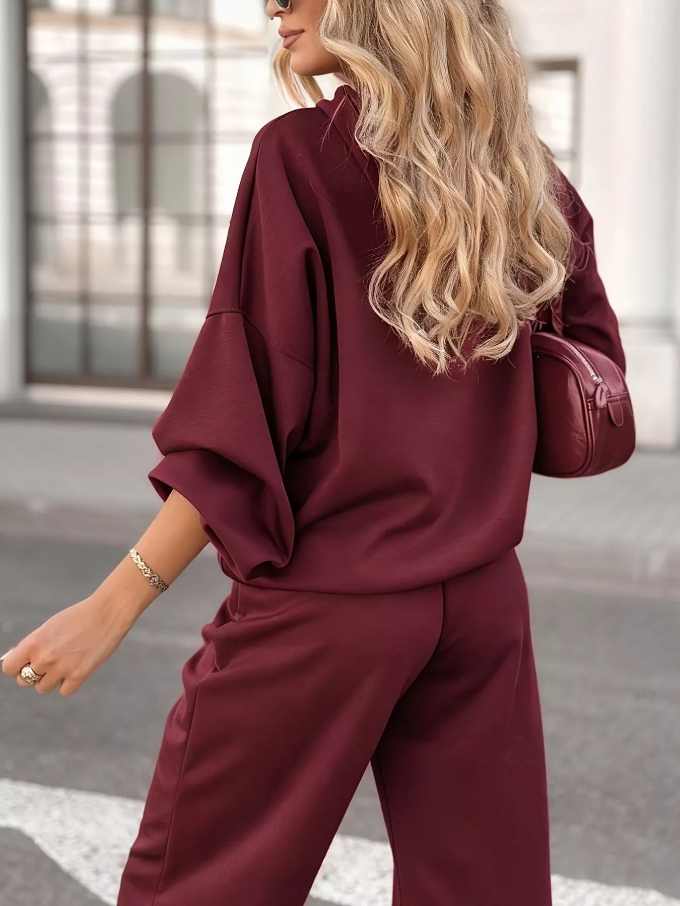 Casual Hoodie and Cropped Pants Set