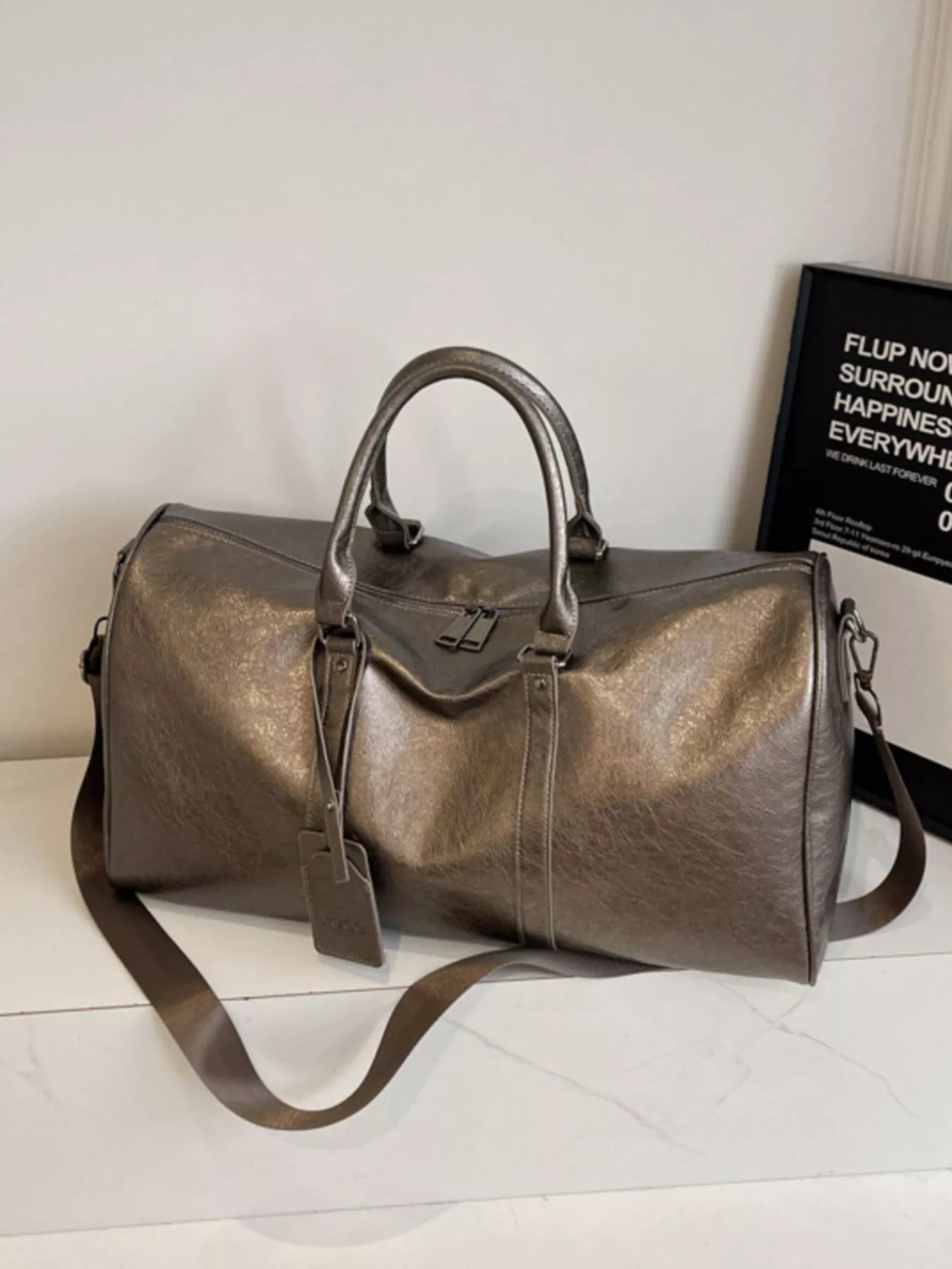 PU Leather Duffle Bag