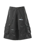 Men's Distressed Cargo Capris