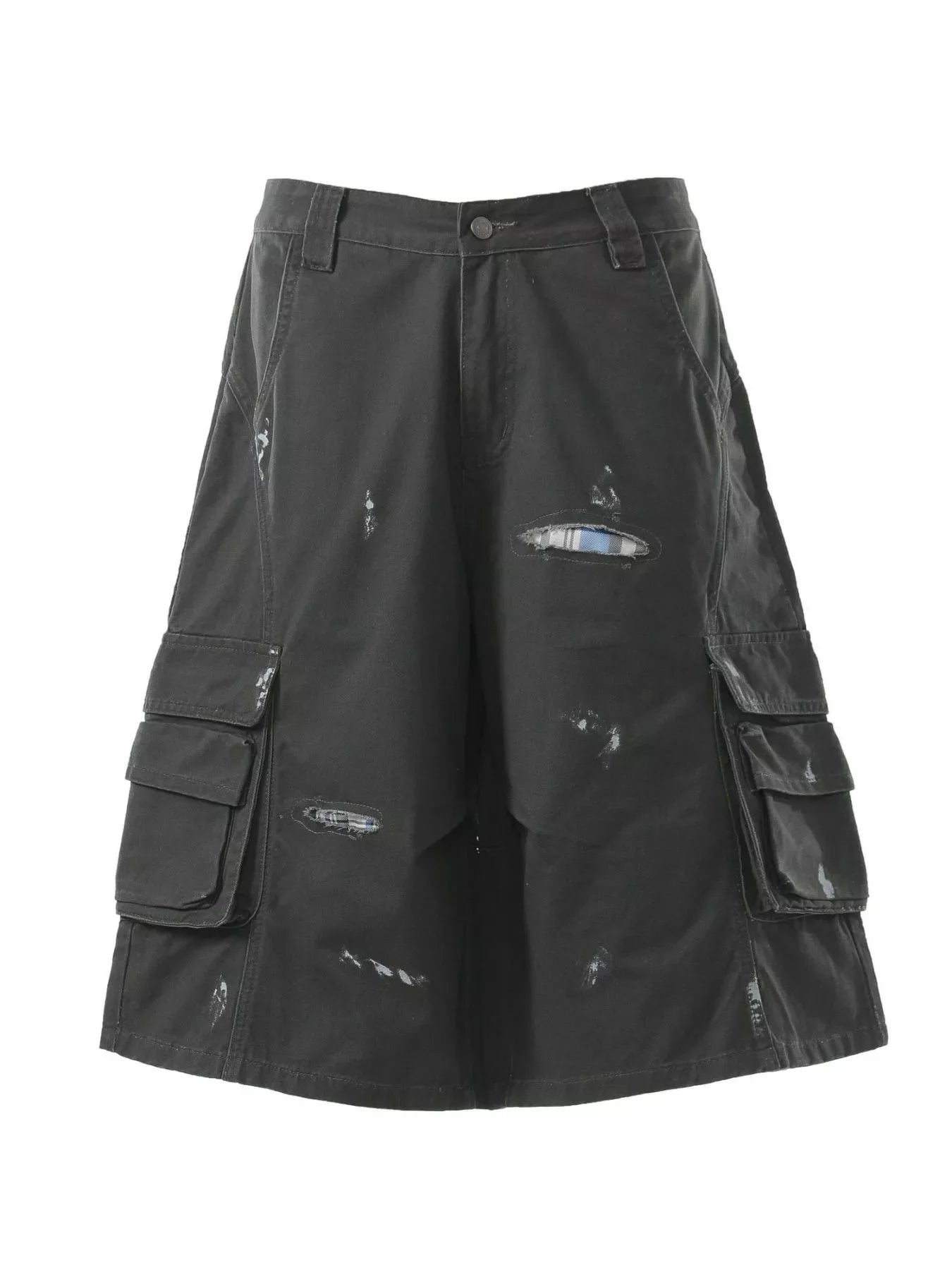 Men's Distressed Cargo Capris