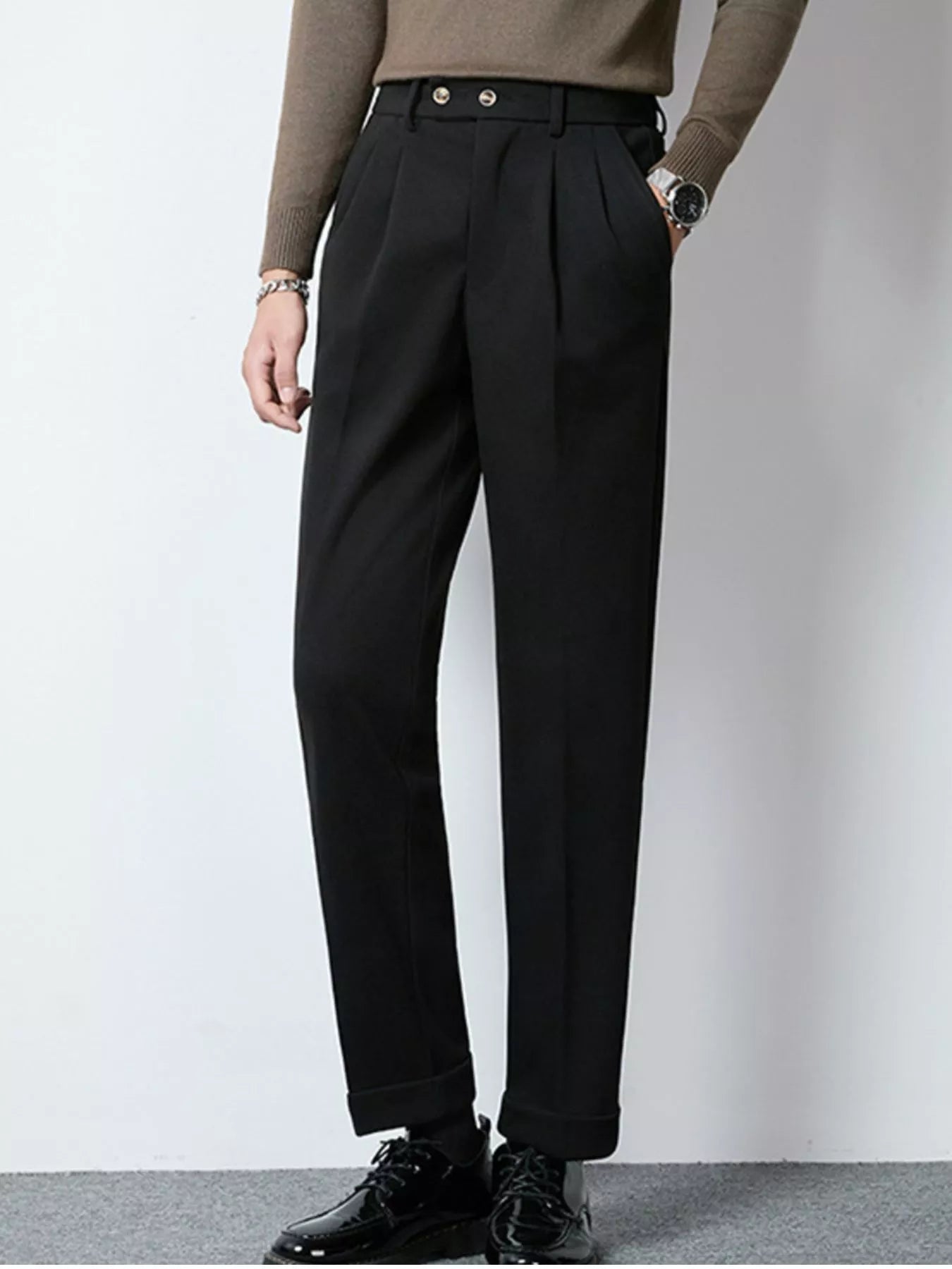 Men's Pleated Dress Pants