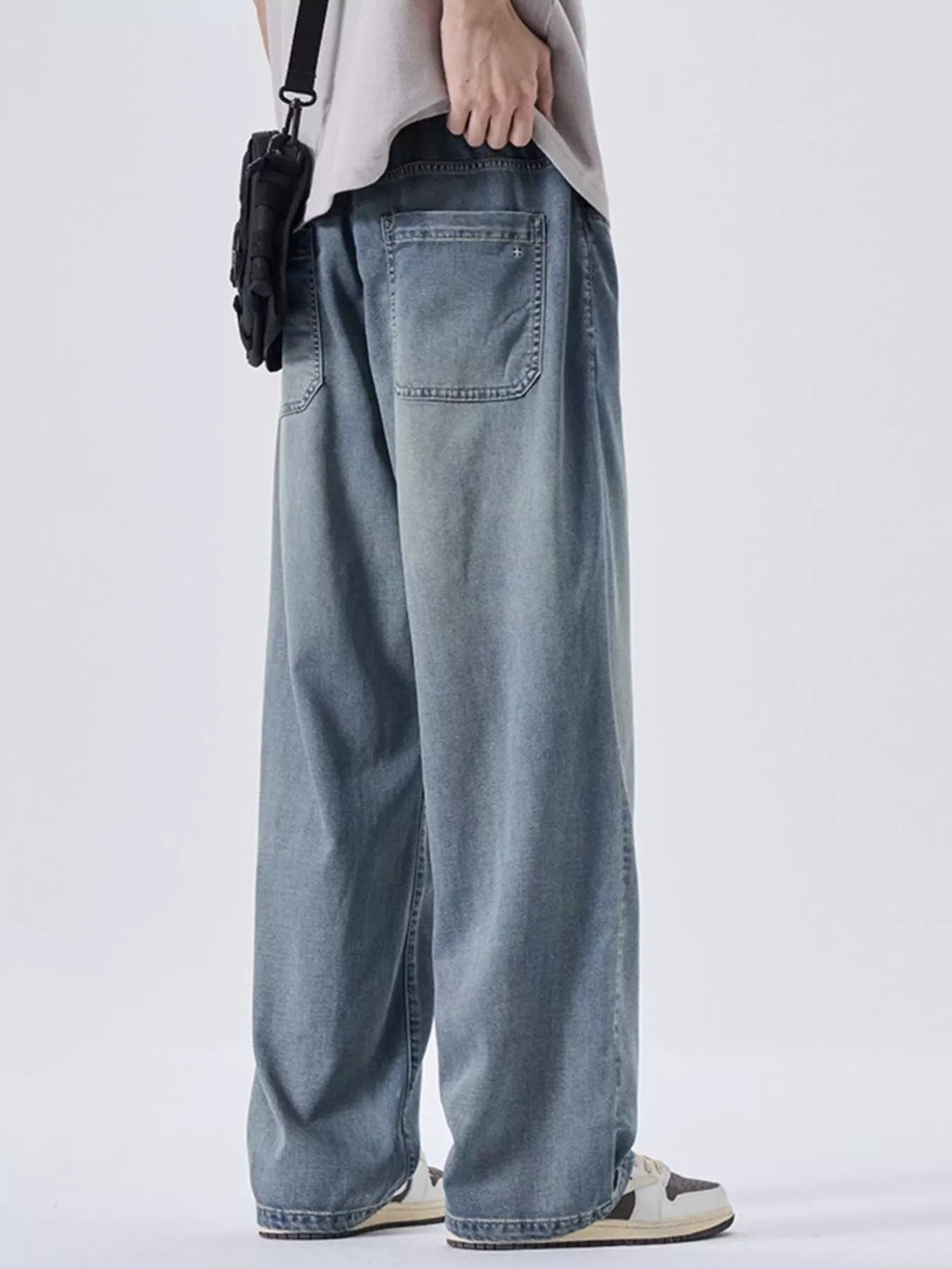 Men's Plus Size Wide Leg Jeans