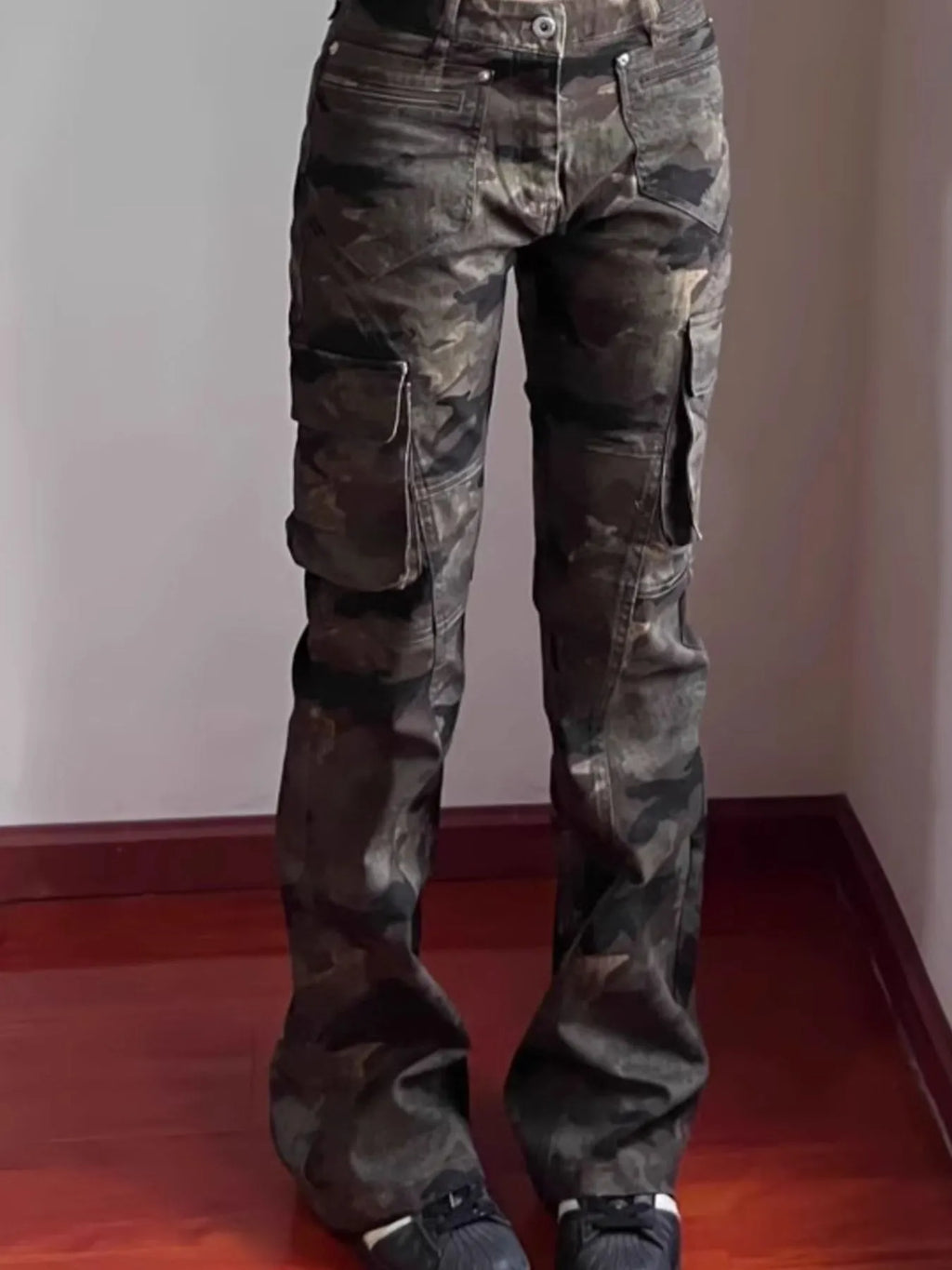 Men's Full Size Camouflage Cargo Jeans Plus Size