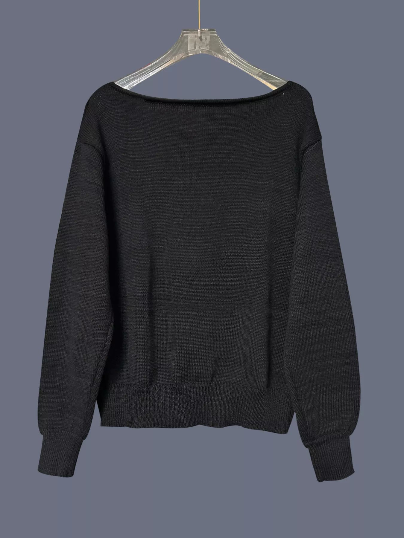 Studded Single Shoulder Knit Top