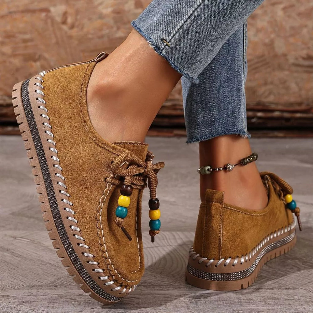 Round Toe Platform Loafers