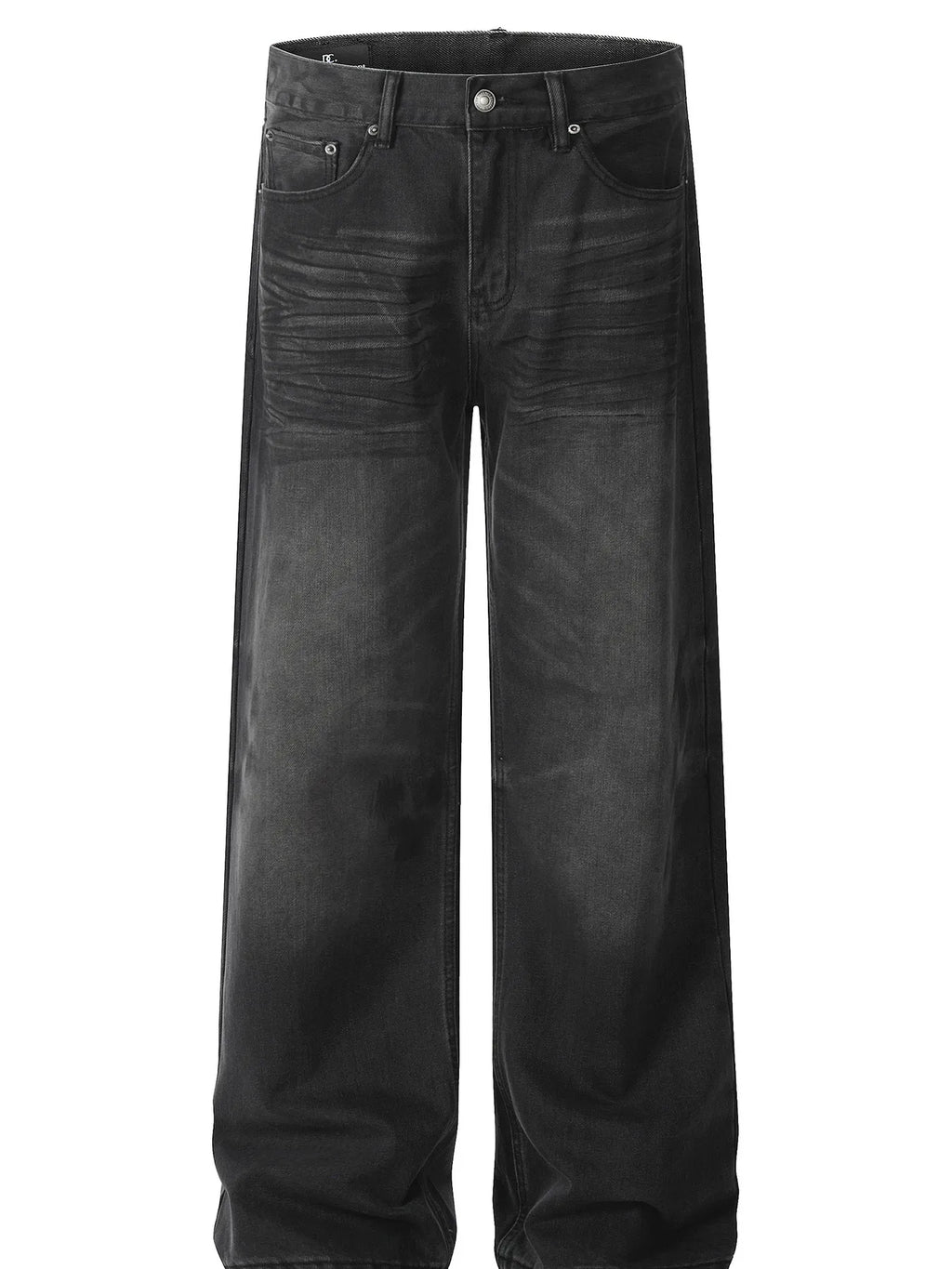 Men's Washed Wide Leg Relaxed Fit Jeans