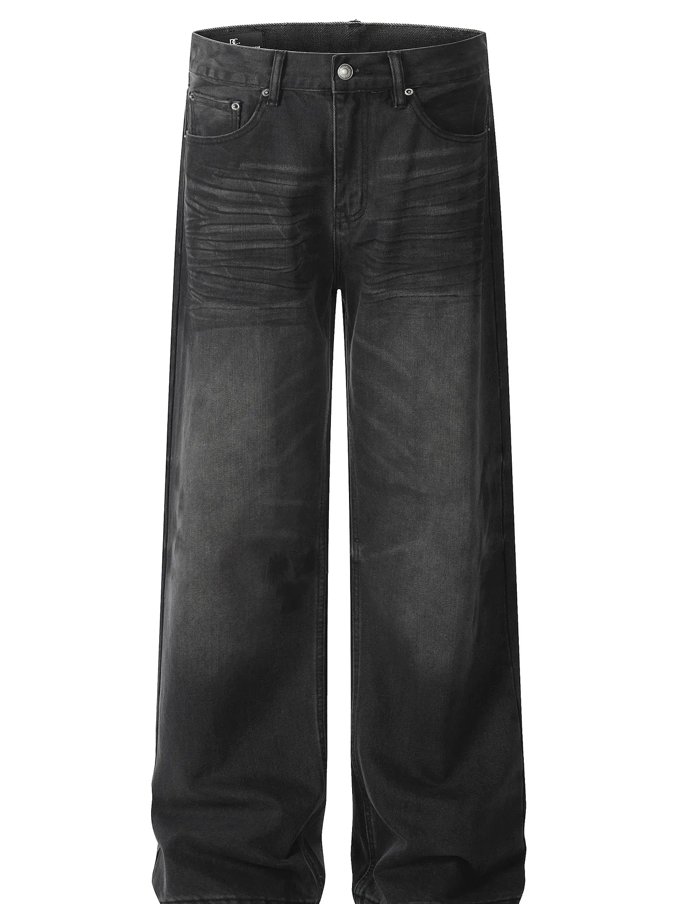 Men's Washed Wide Leg Relaxed Fit Jeans