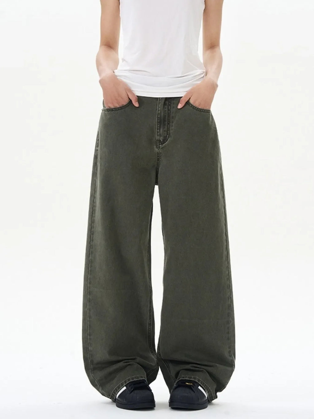Men's Full Size Wide Leg Jeans Plus Size