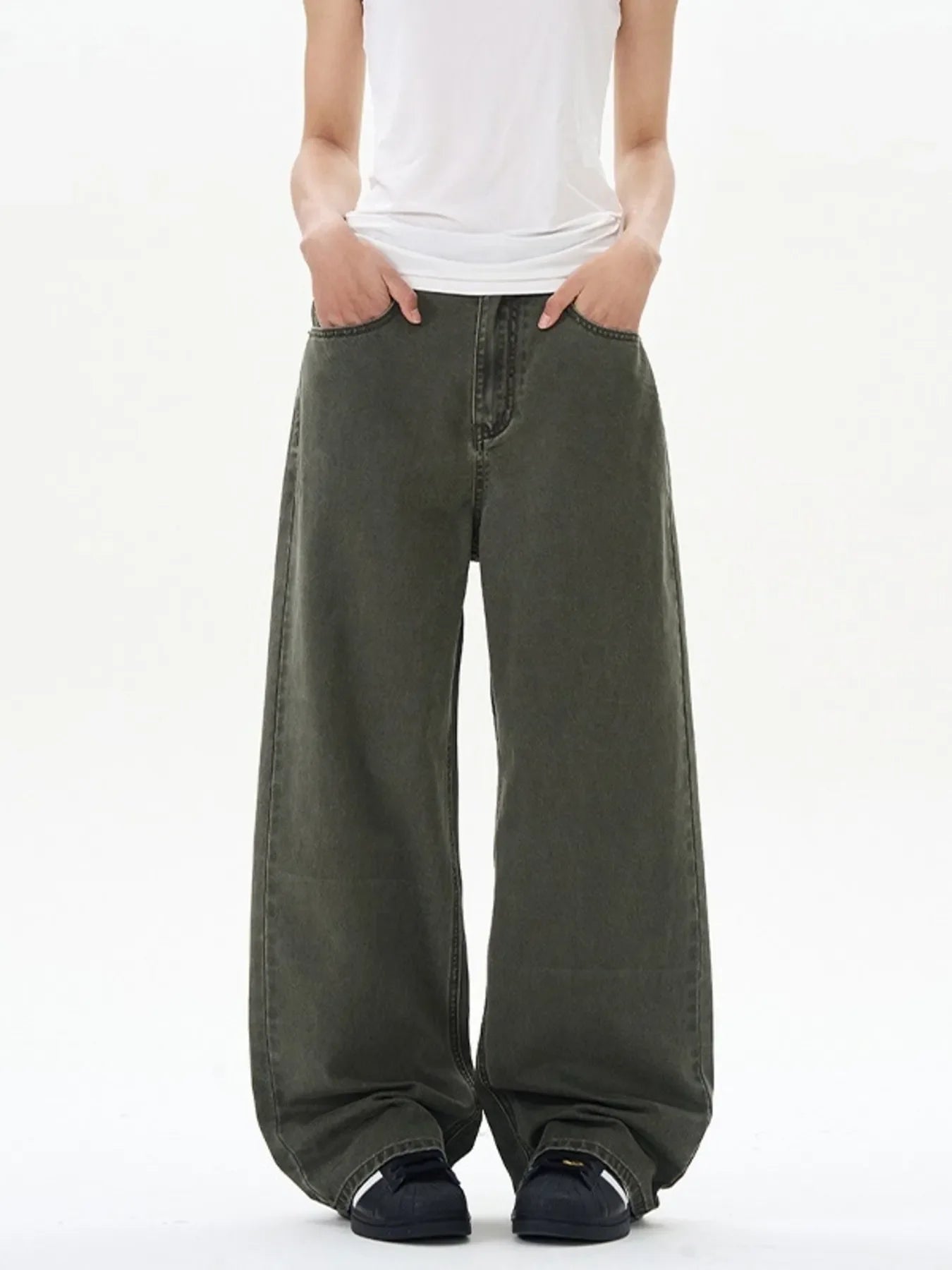 Men's Full Size Wide Leg Jeans Plus Size