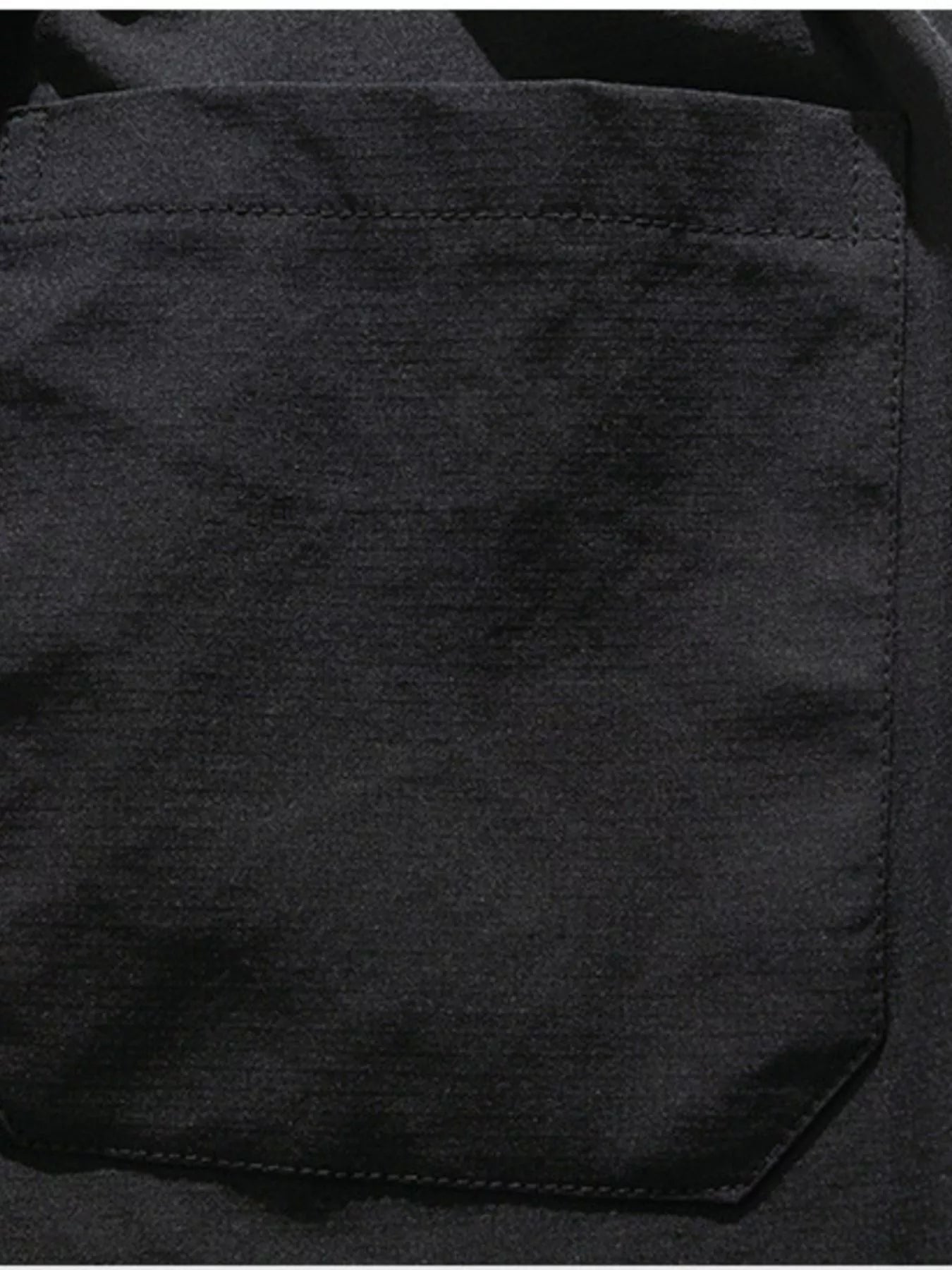 Men's Plus Size Casual Cargo Capris with Drawstring Waist