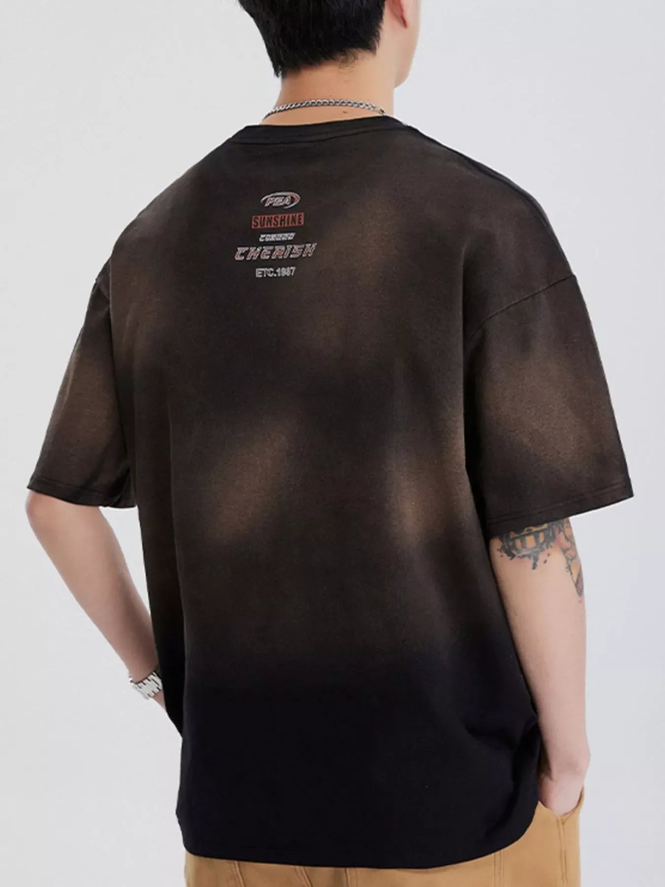 Men's Full Size Round Neck Short Sleeve T-Shirt Plus Size