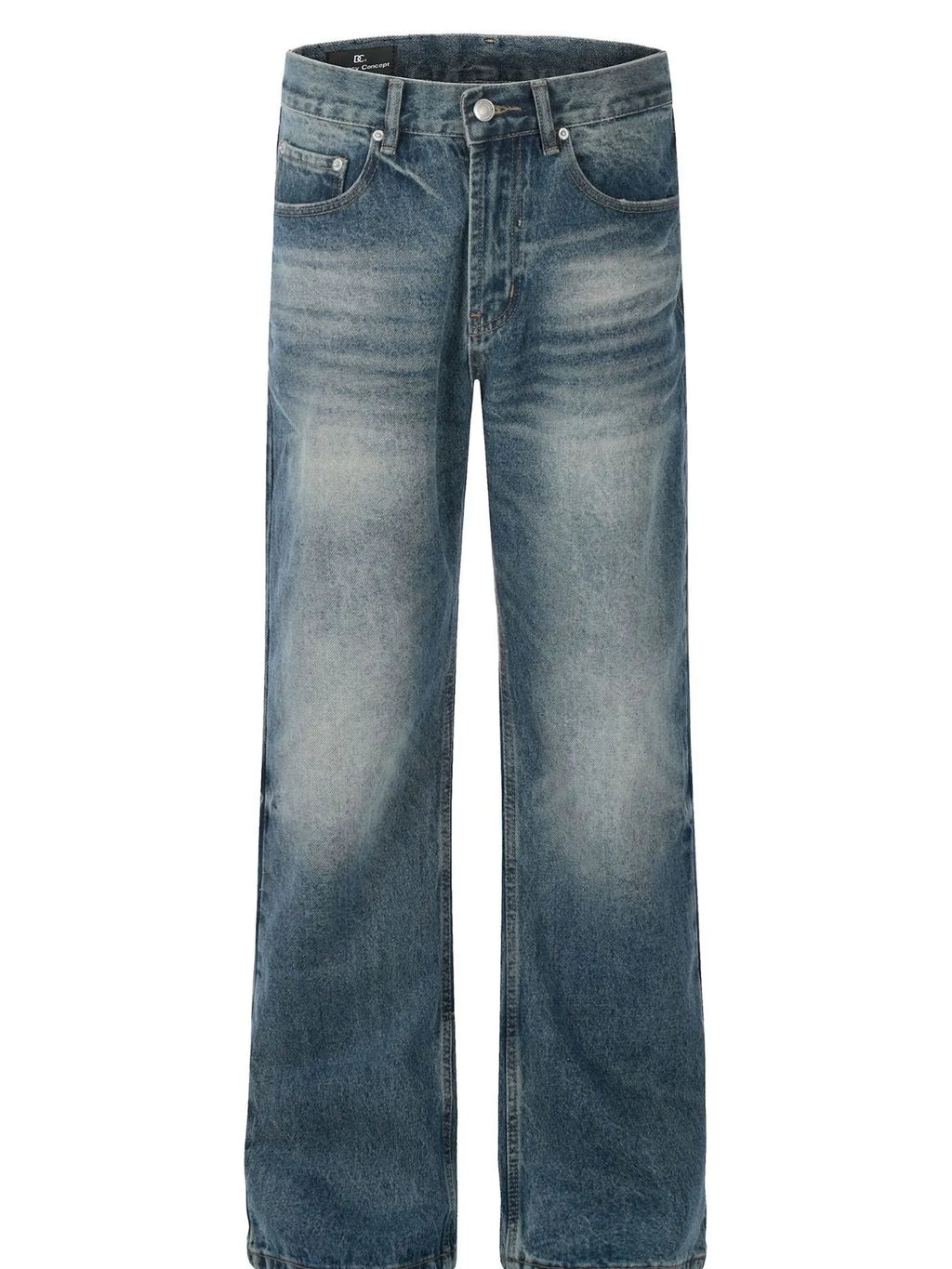 Men's Vintage Washed Wide Leg Jeans
