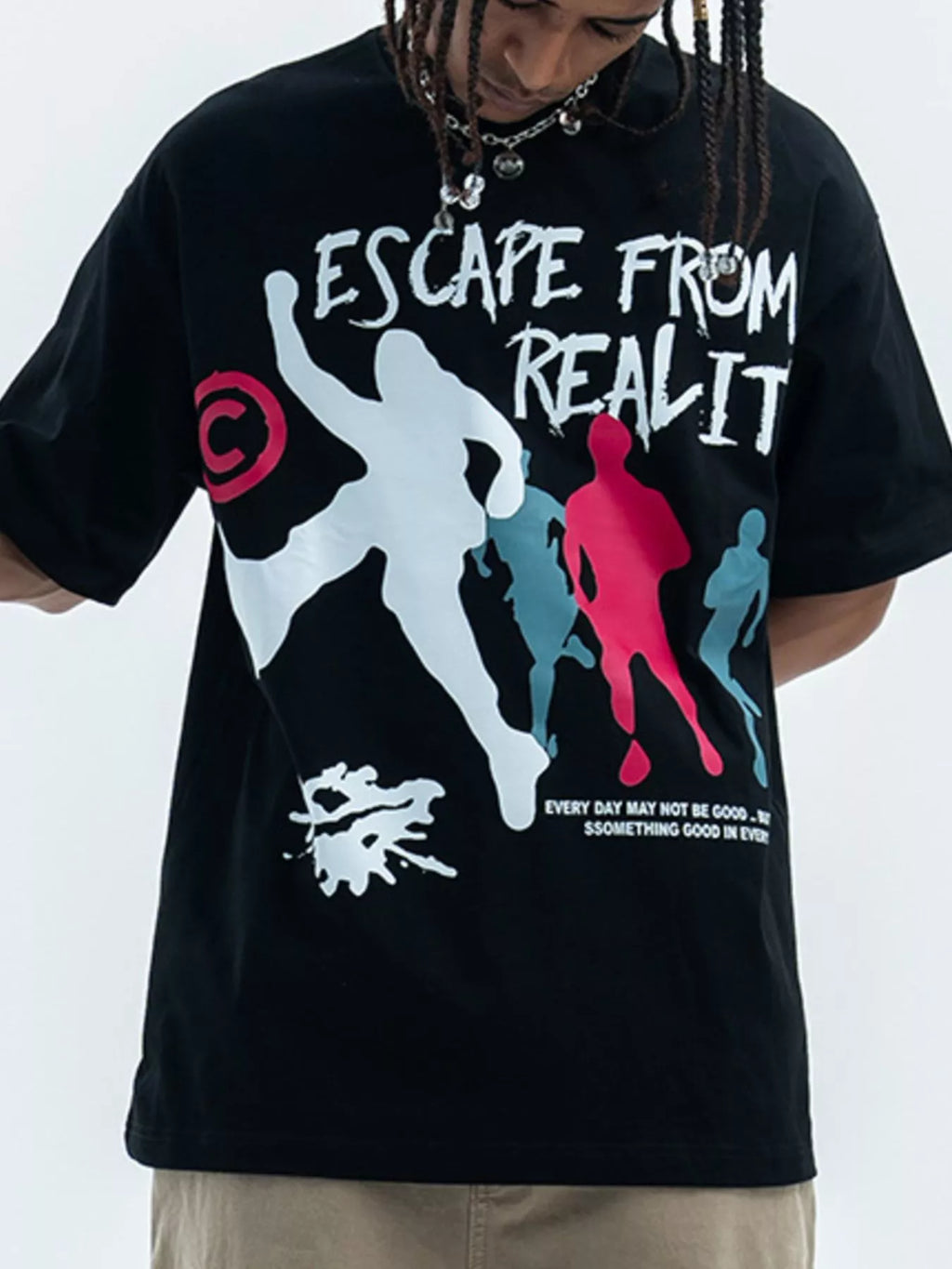 Men's Graphic Round Neck Short Sleeve T-Shirt