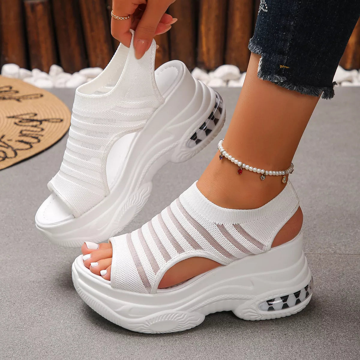 Open Toe Platform Sandals