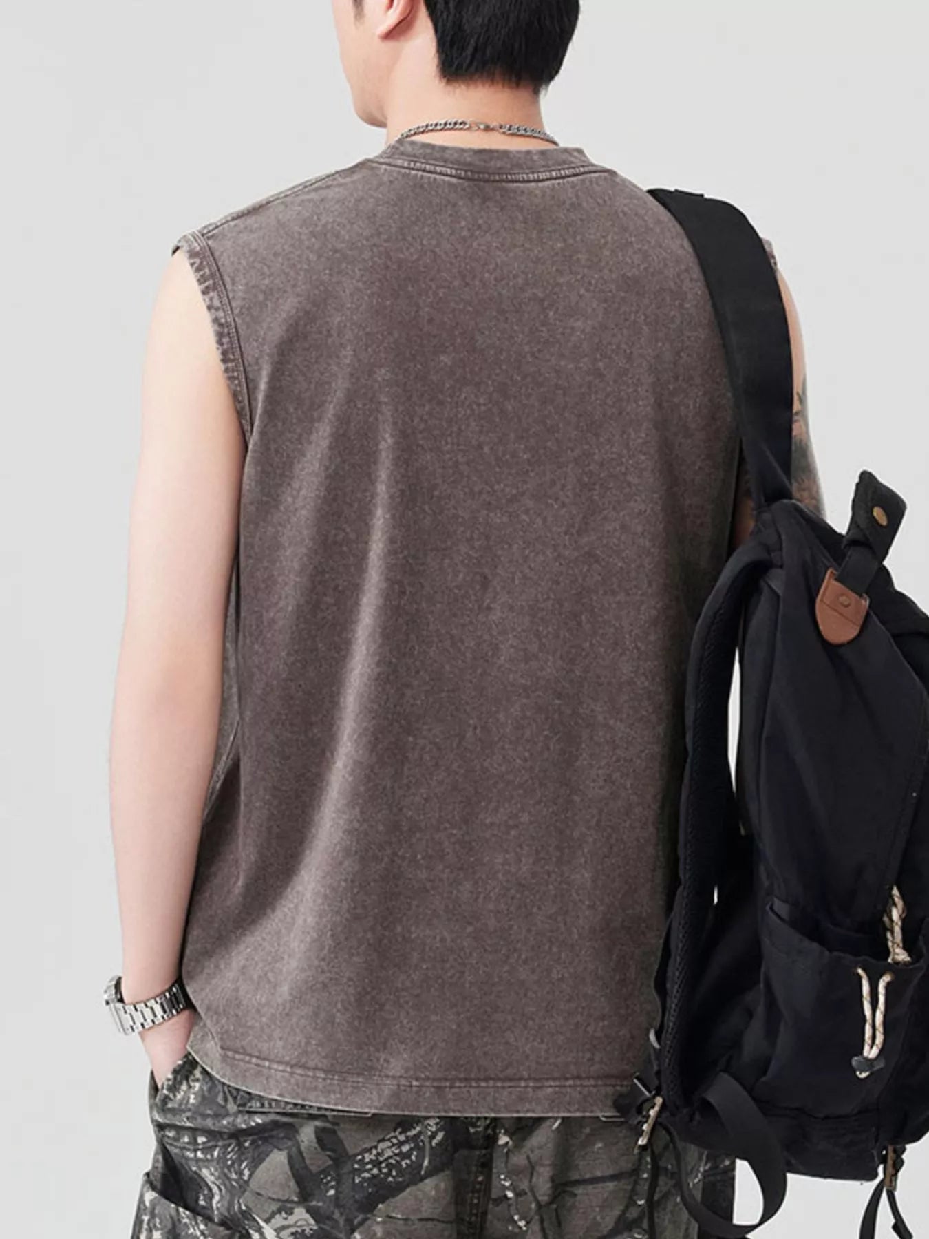 Men's Graphic Round Neck Tank