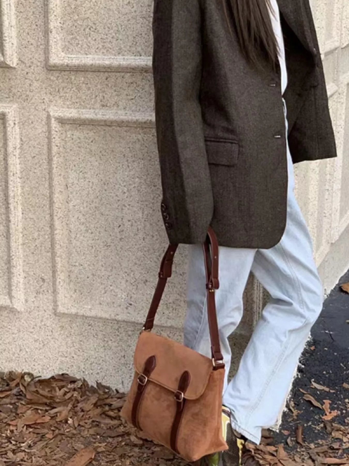 Double Buckle Crossbody Bag