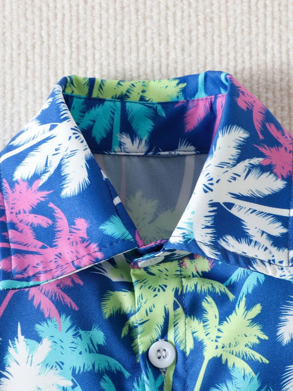 Children's Tropical Print Shirt and Shorts Set