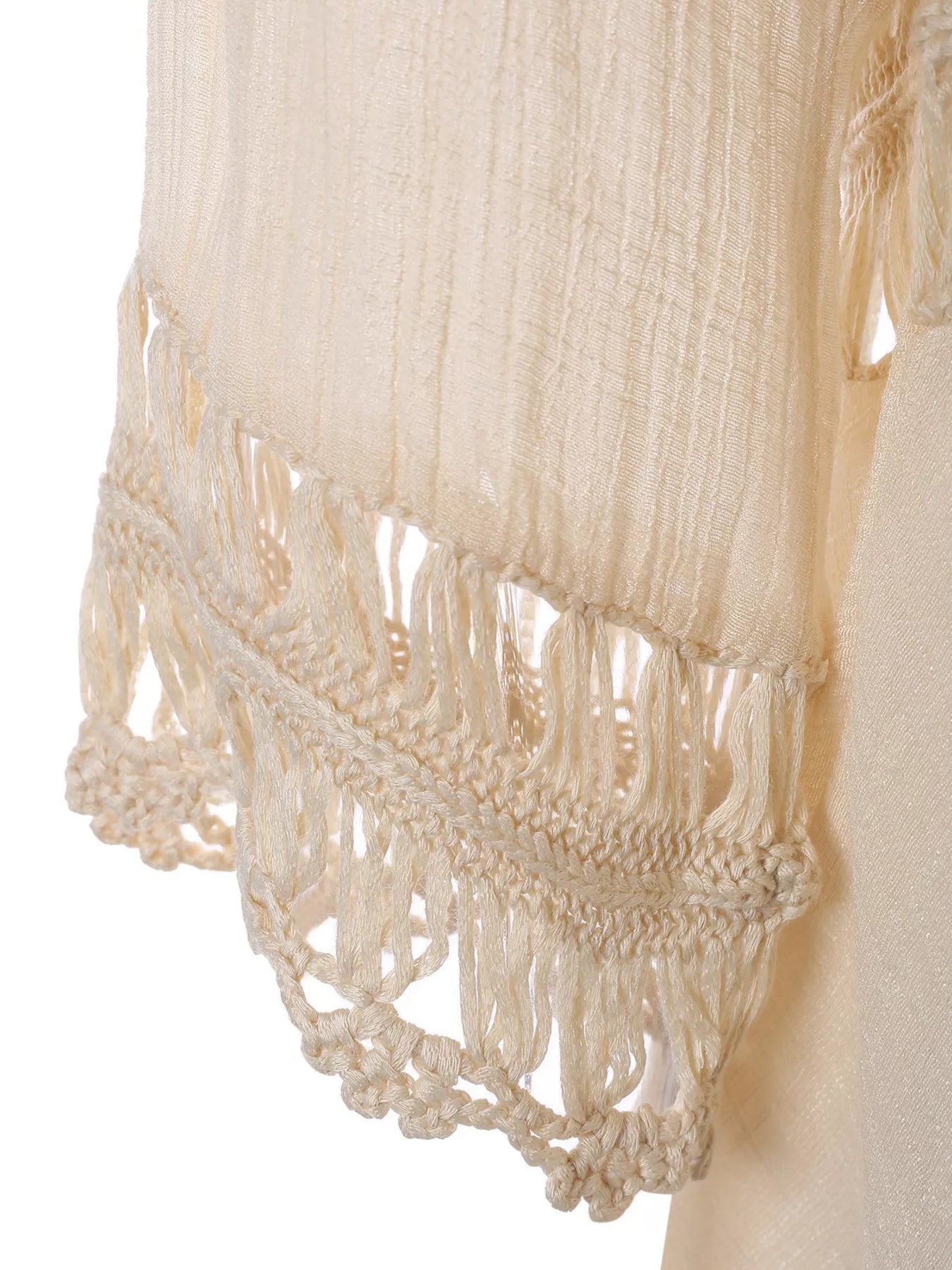 Crochet Trimmed Flowy Cover Up Dress