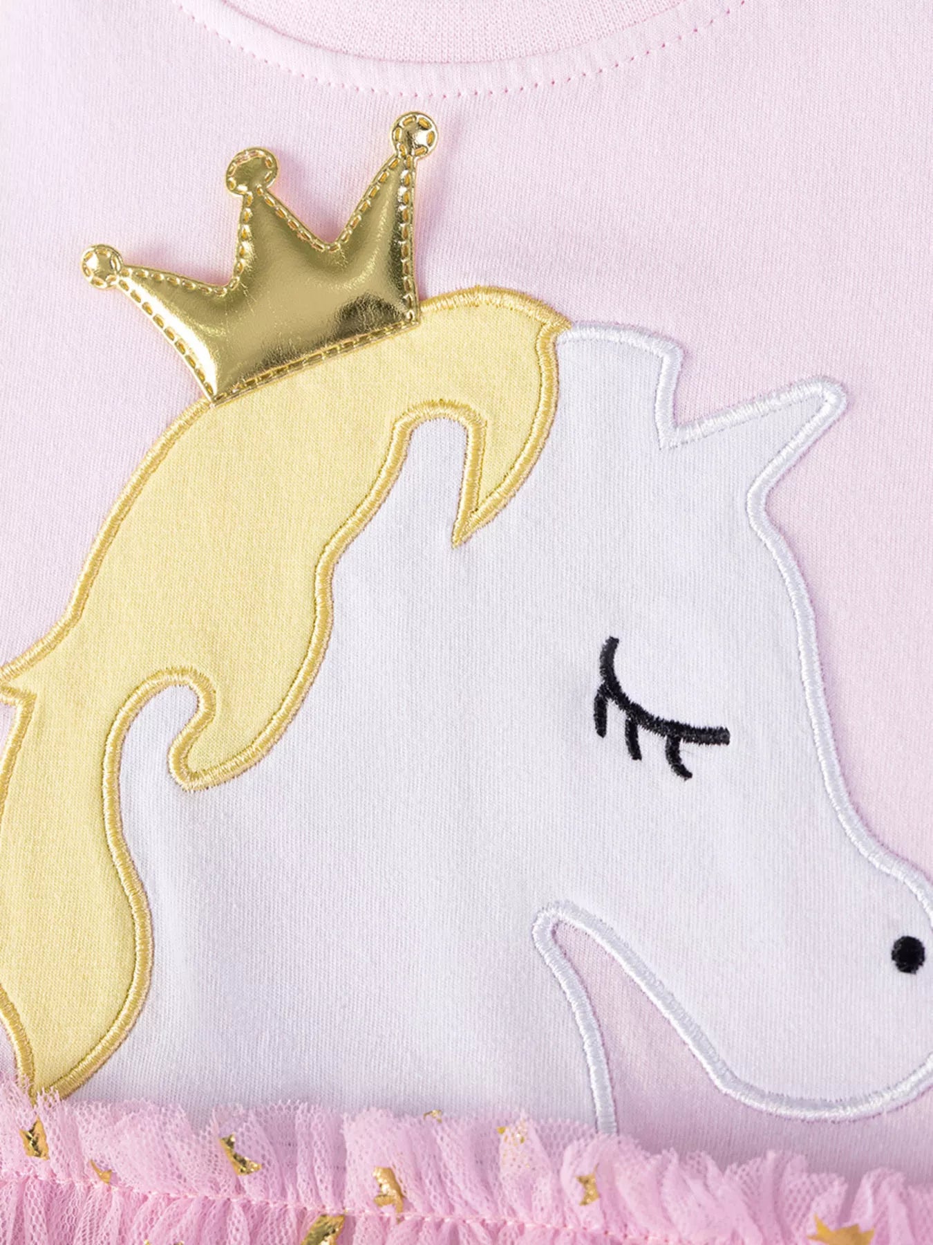 Children's Unicorn Princess Star Tulle Dress