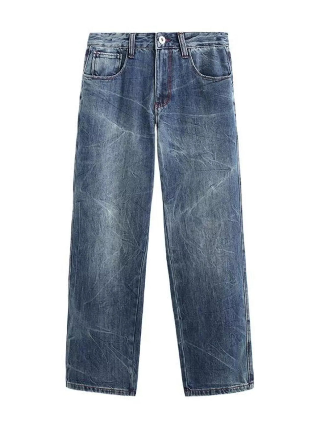Men's Vintage Wash Loose Fit Jeans