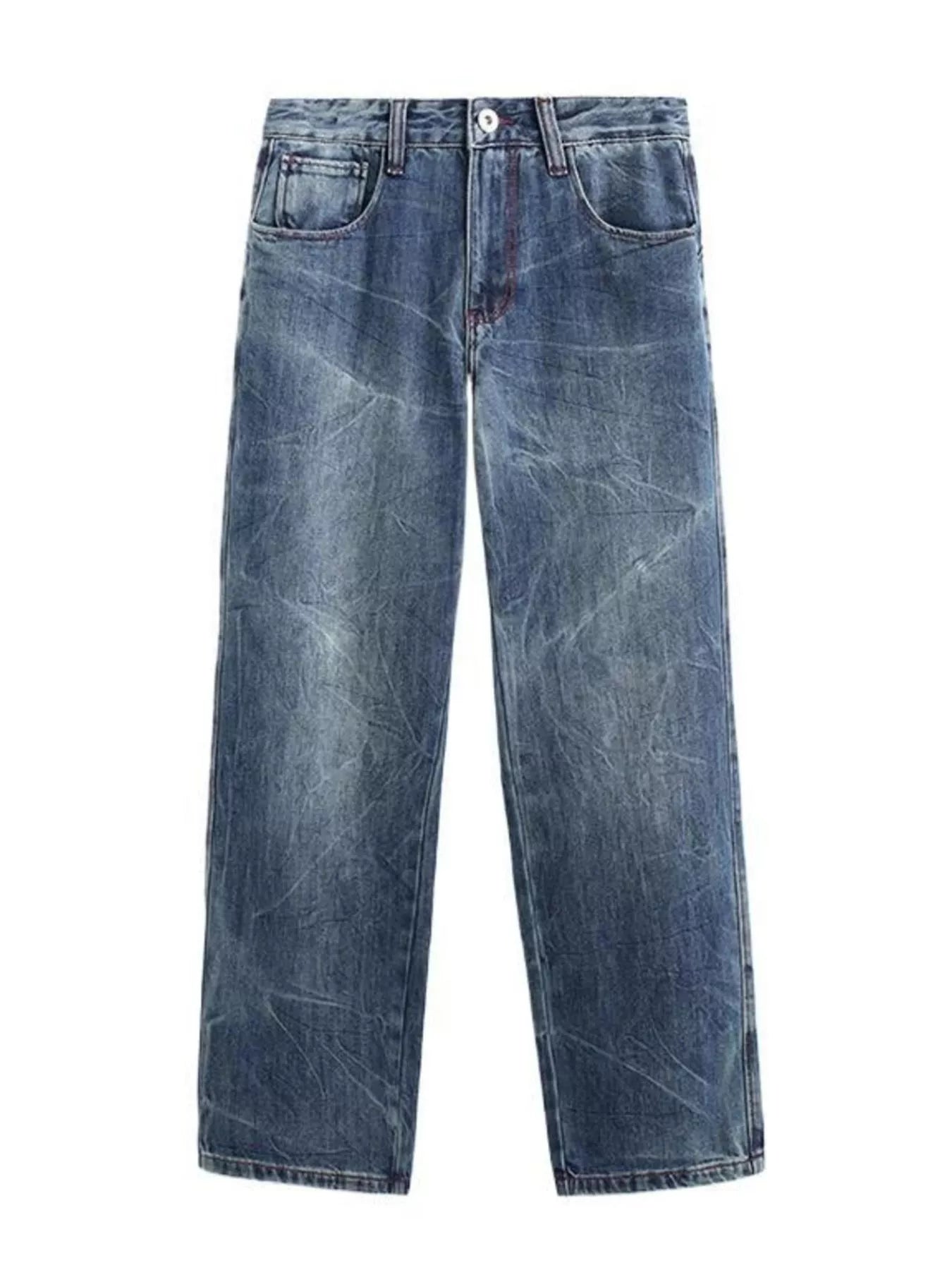 Men's Vintage Wash Loose Fit Jeans