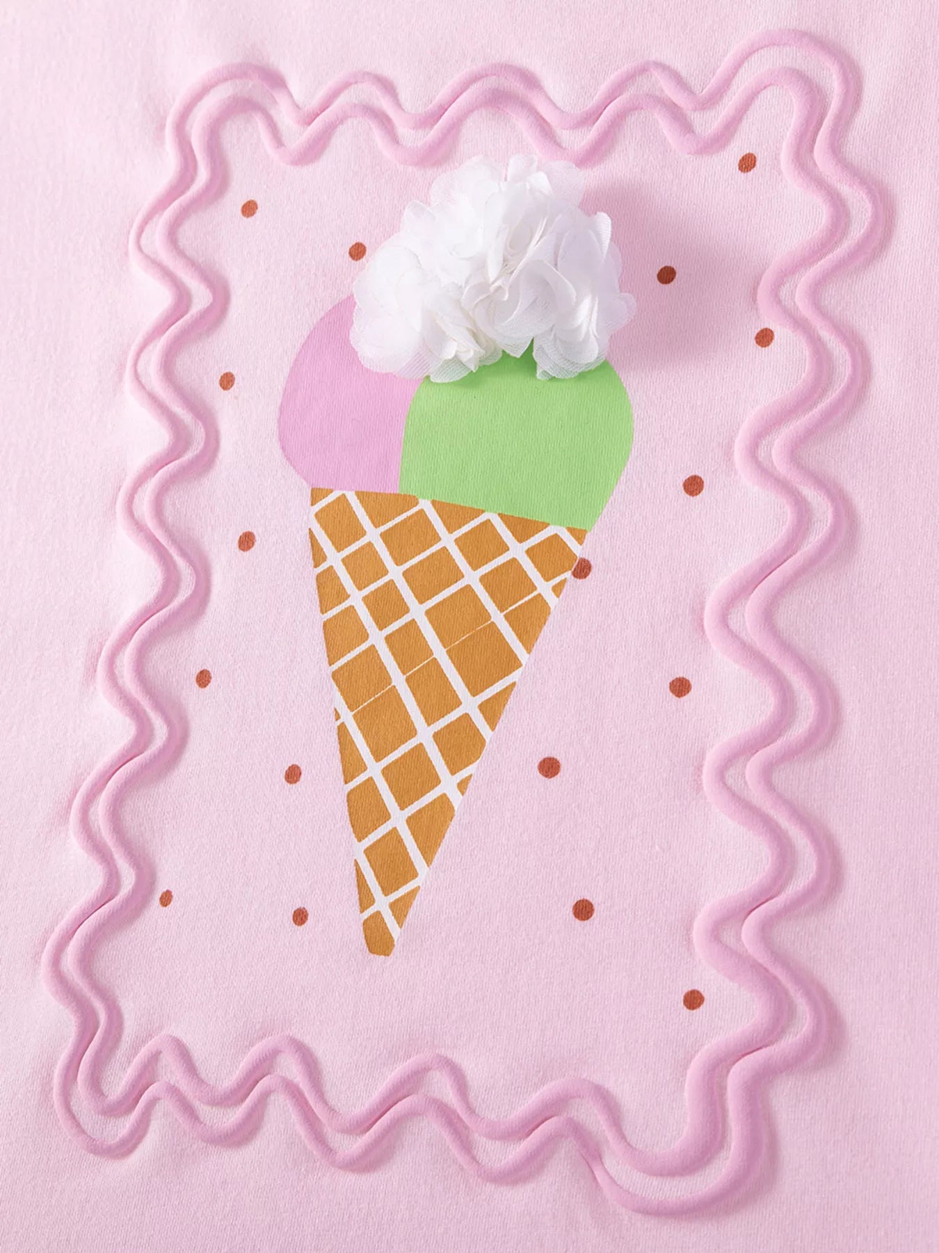 Children's Ice Cream Graphic Tee & Capri Leggings Set