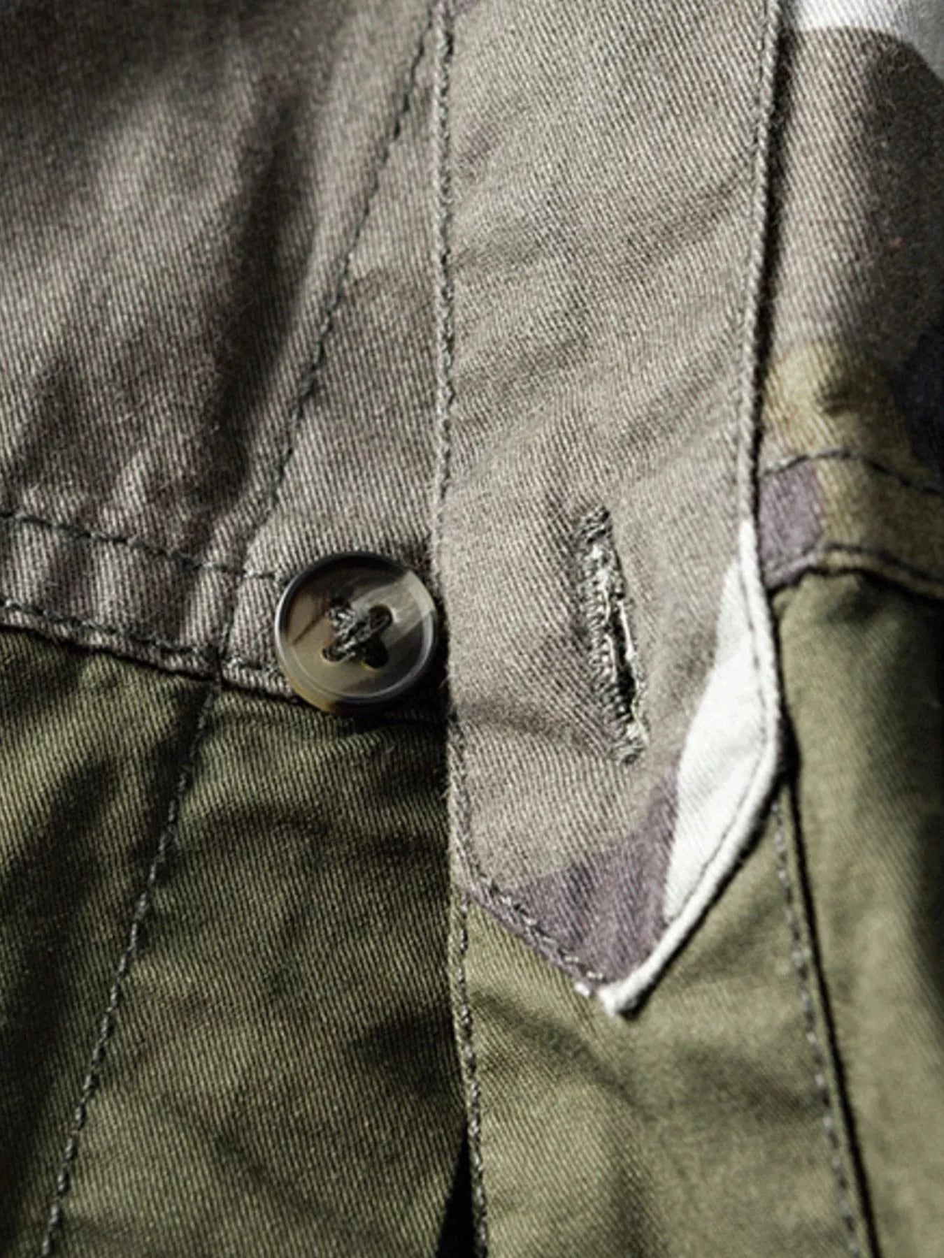 Men's Plus Size Casual Camouflage Short Sleeve Shirt