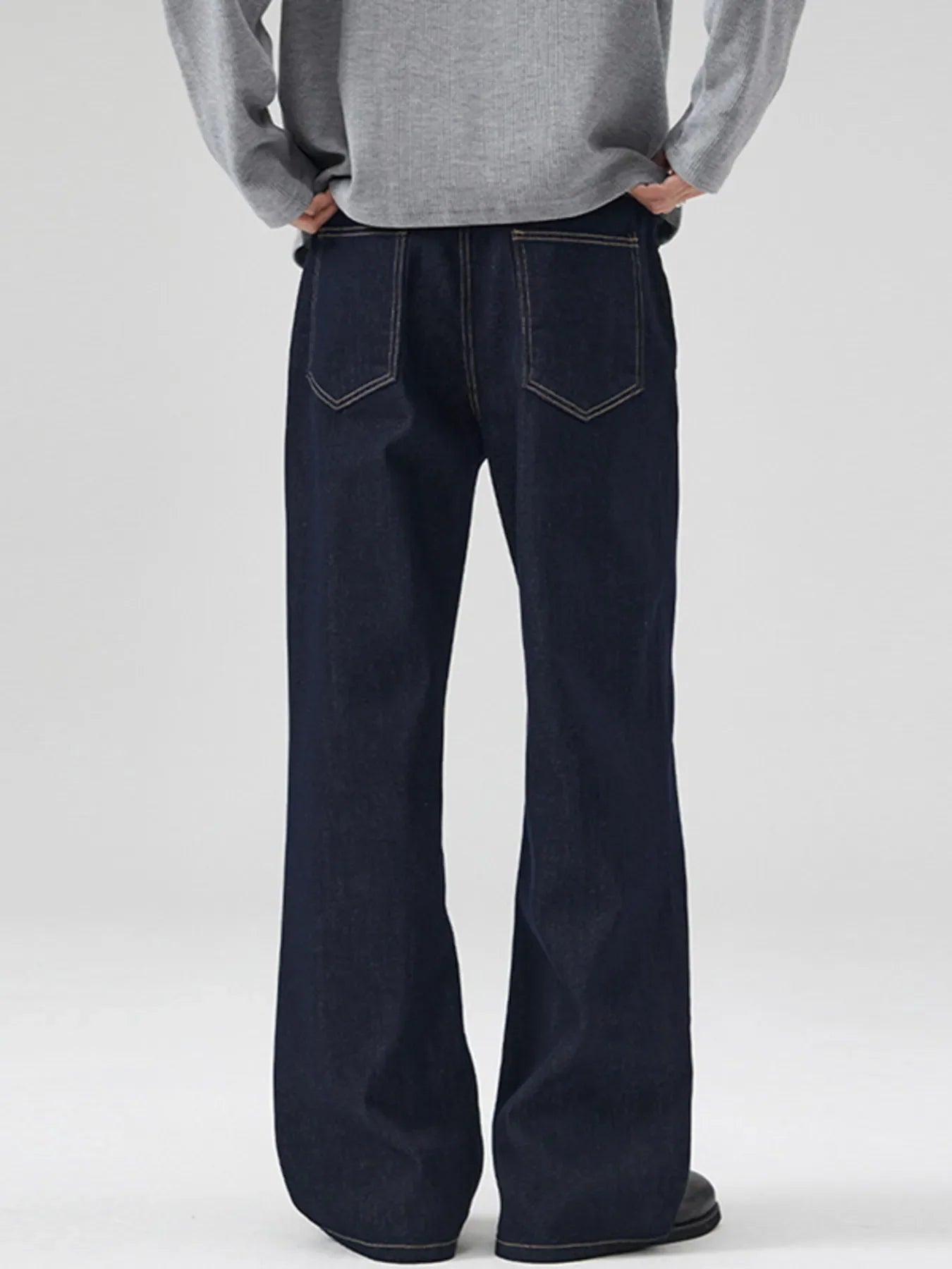 Men's Full Size Classic Washed Wide Leg Jeans Plus Size