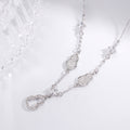 925 Sterling Silver Zircon Gourd Necklace