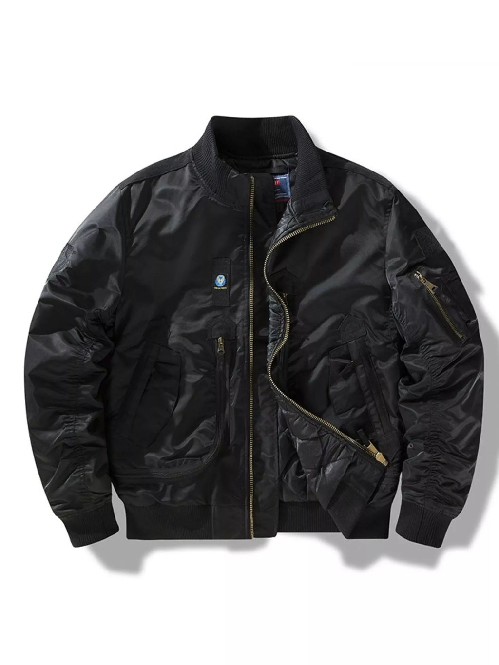 Men's Full Size Zip Up Long Sleeve Jacket Plus Size