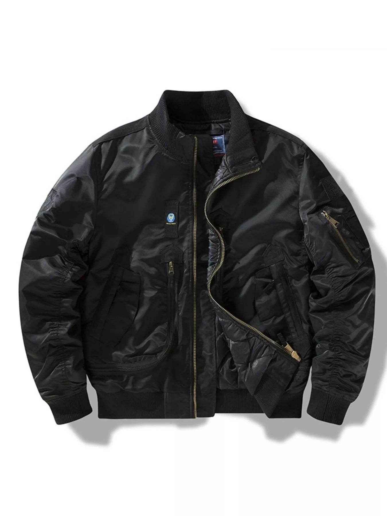 Men's Full Size Zip Up Long Sleeve Jacket Plus Size