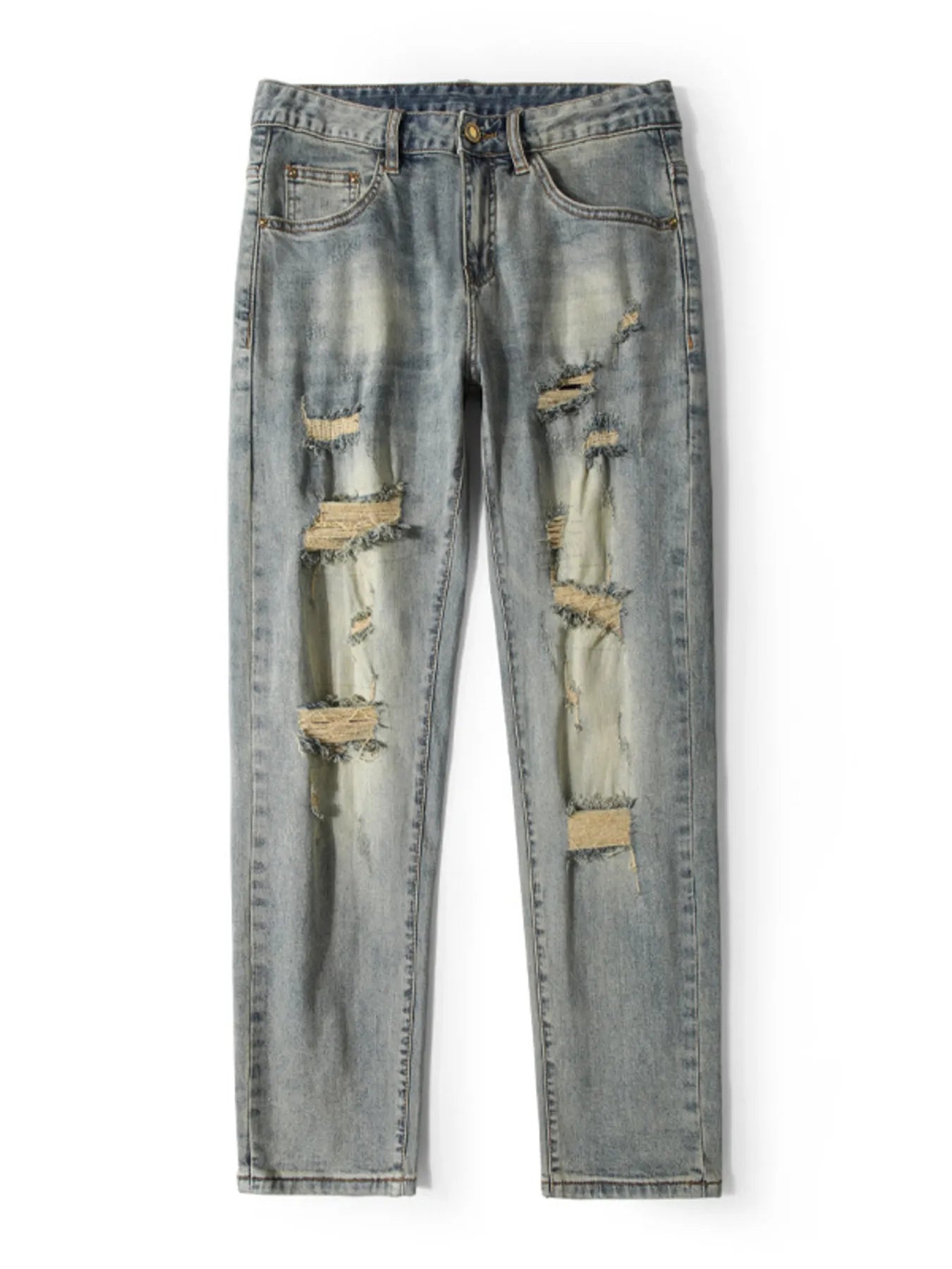 Men's Distressed Slim Fit Jeans