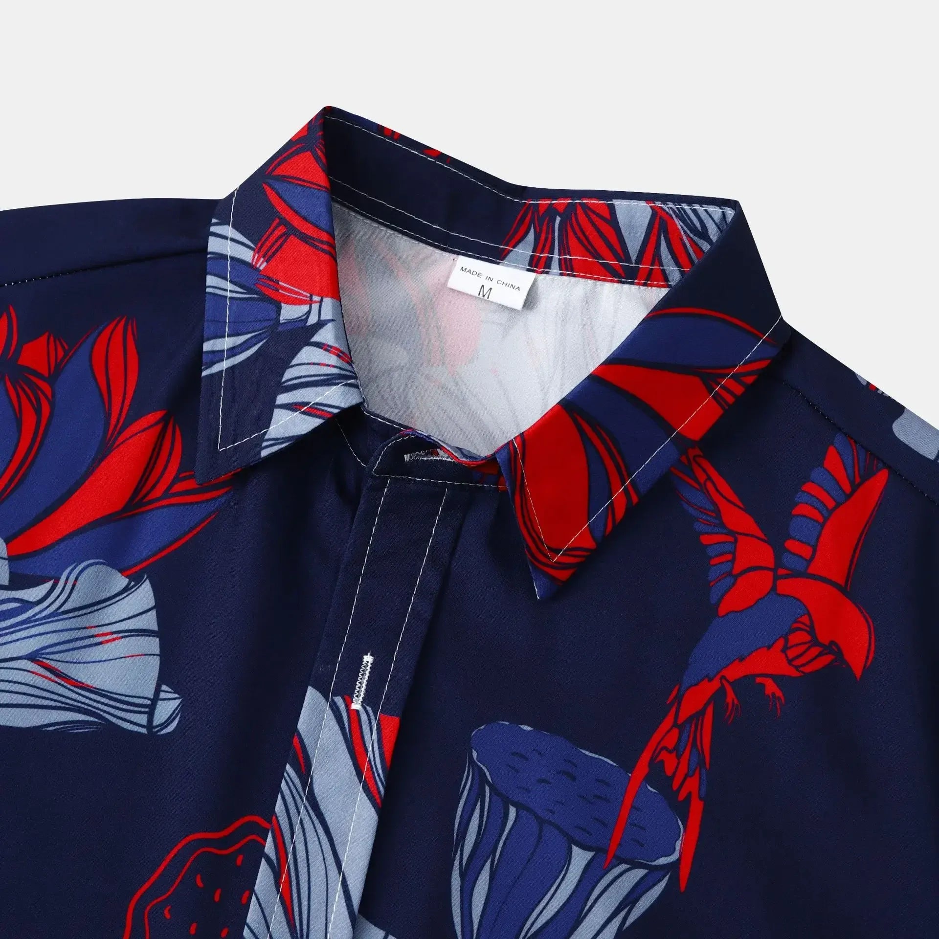 Men's Plus Size Button-Down Short Sleeve Shirt