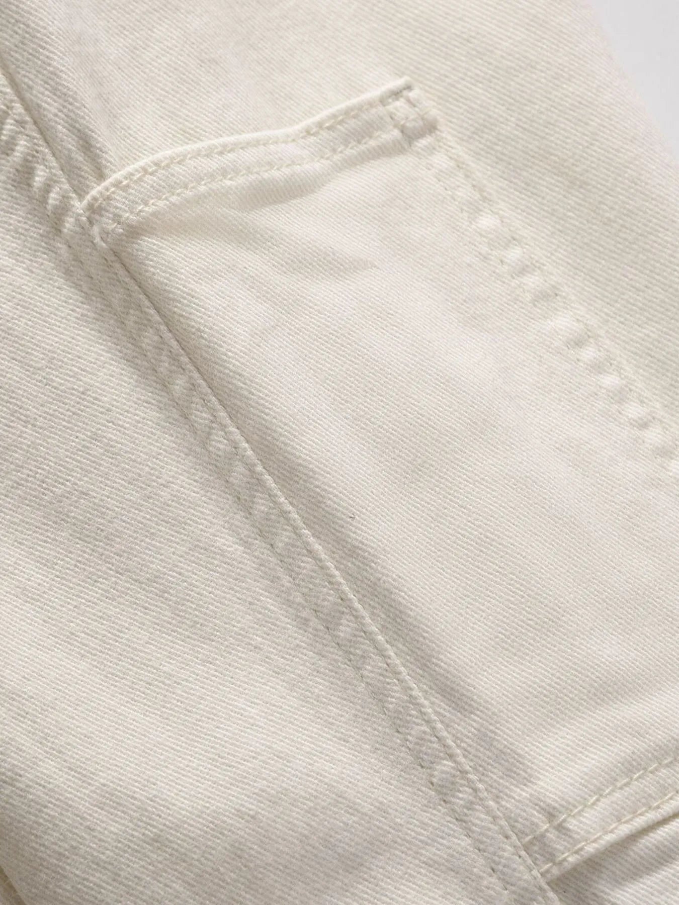 Men's Slim Straight Jeans with Snap Detail