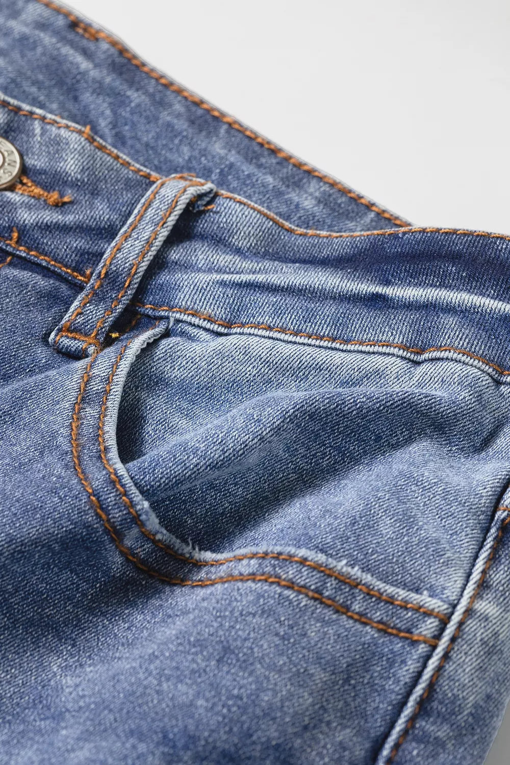 Embroidered Flare Leg Jeans