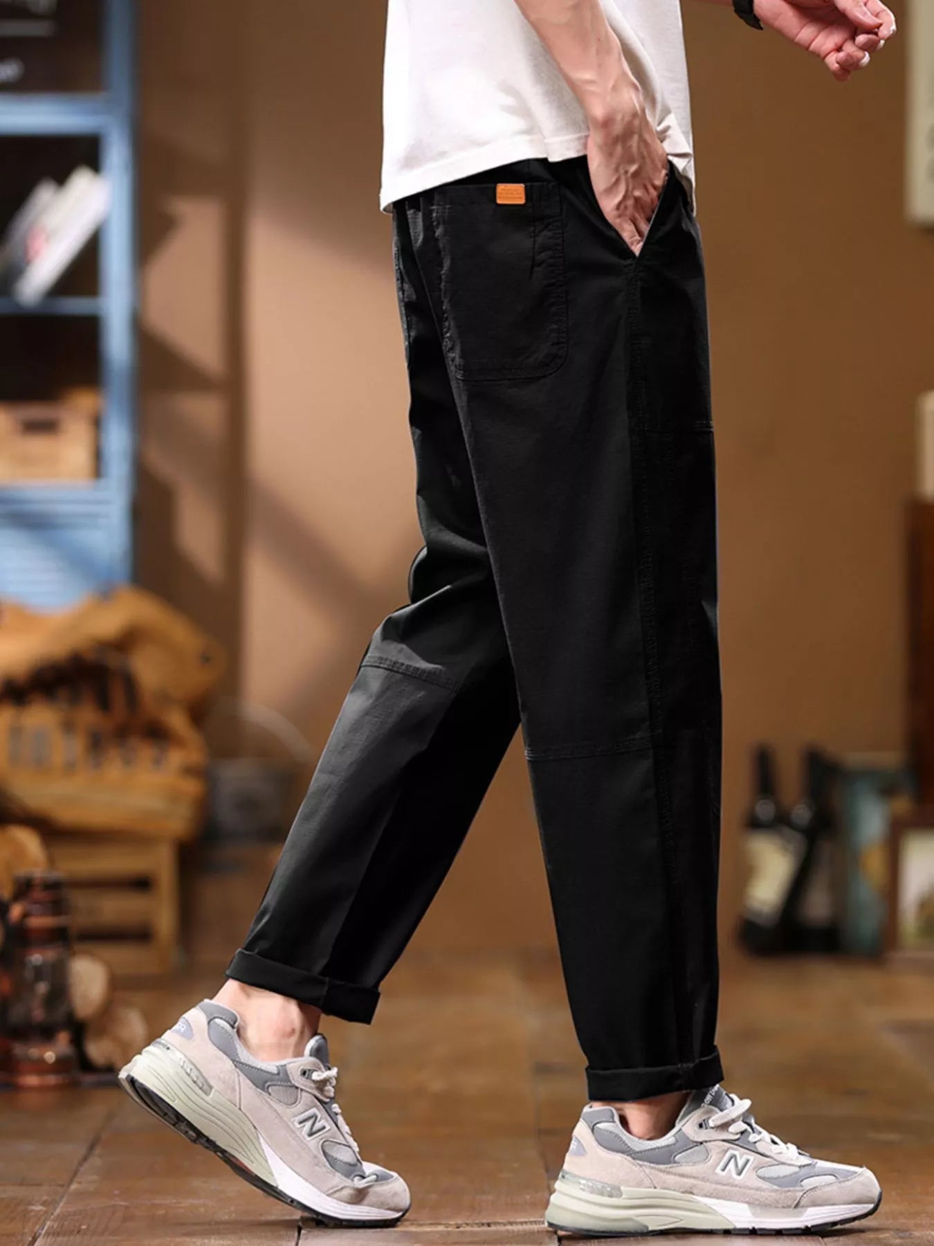 Men's Full Size Loose Fit Pants Plus Size