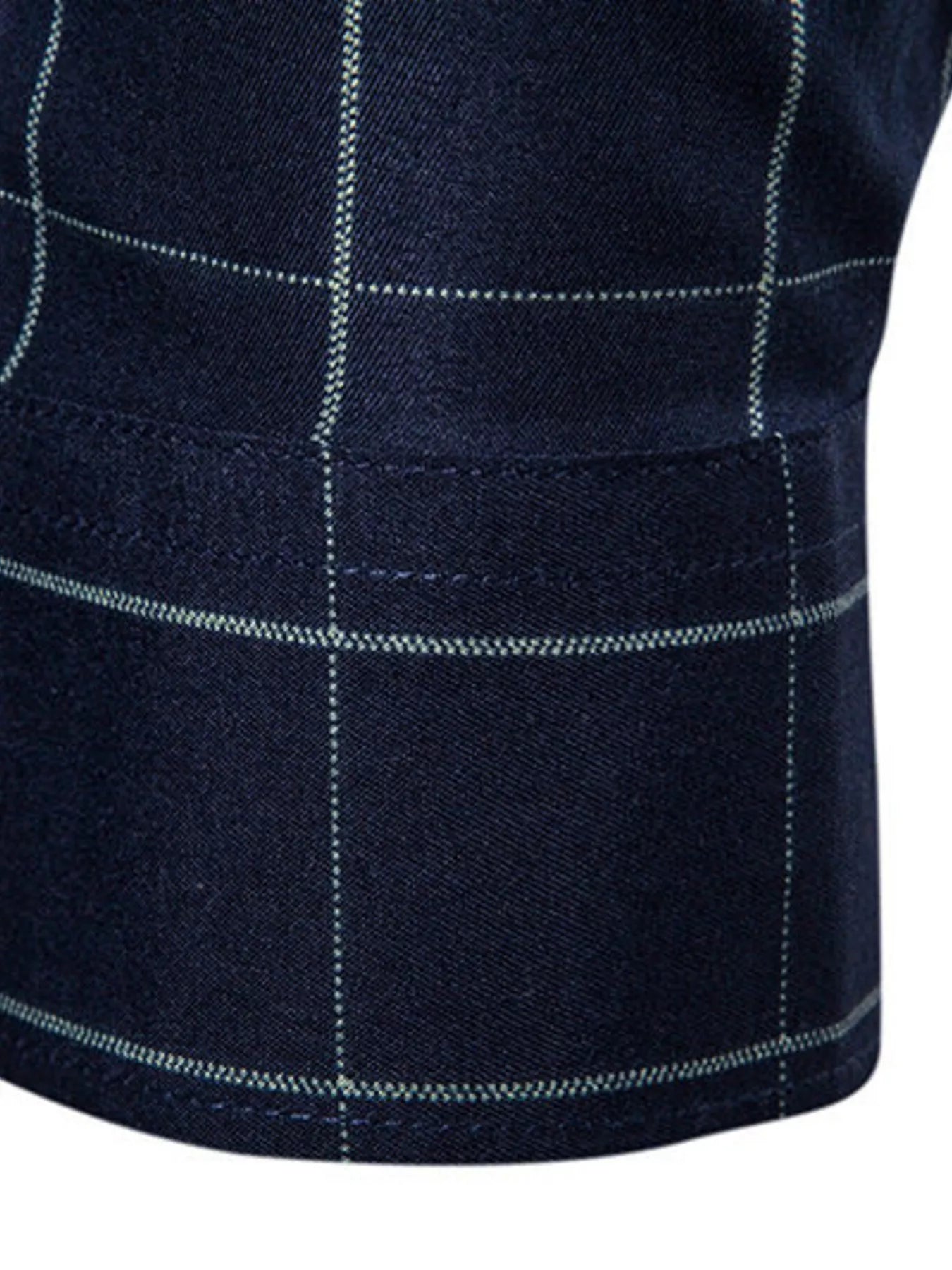 Men's Plus Size Classic Plaid Button-Down Shirt