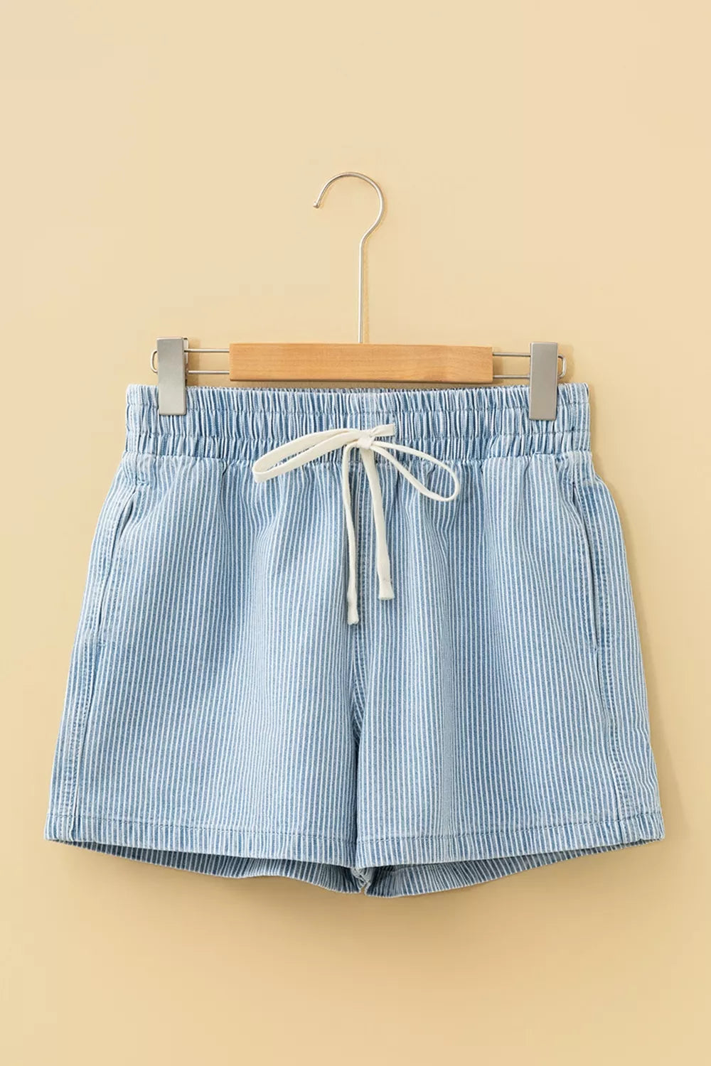 Drawstring Striped Shorts