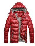 Men's Plus Size Lightweight Hooded Puffer Jacket