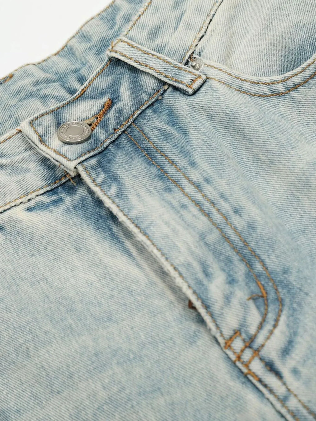 Men's Wash Wide Leg Denim Shorts