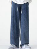 Men's Full Size Loose Fit Drawstring Jeans Plus Size